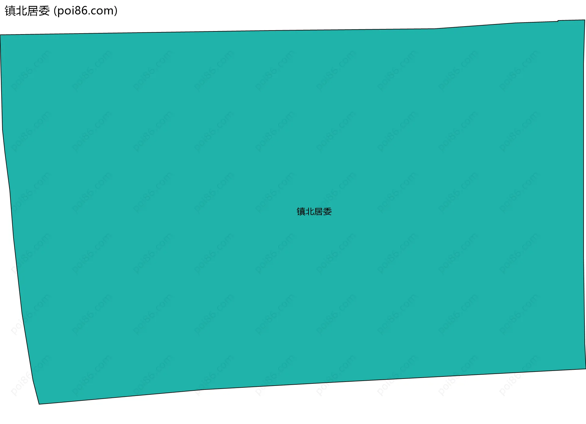 镇北居委边界地图