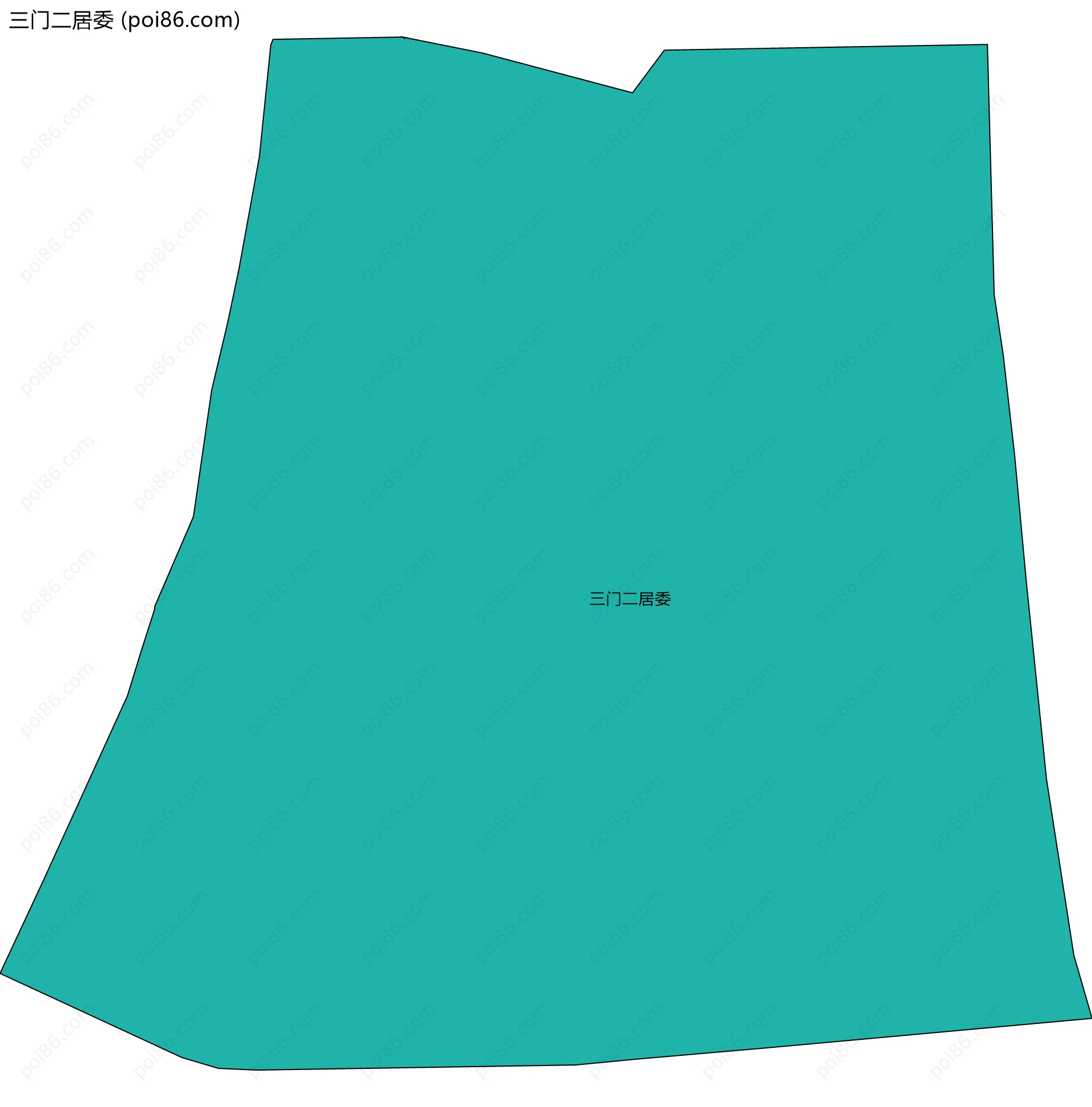 三门二居委边界地图