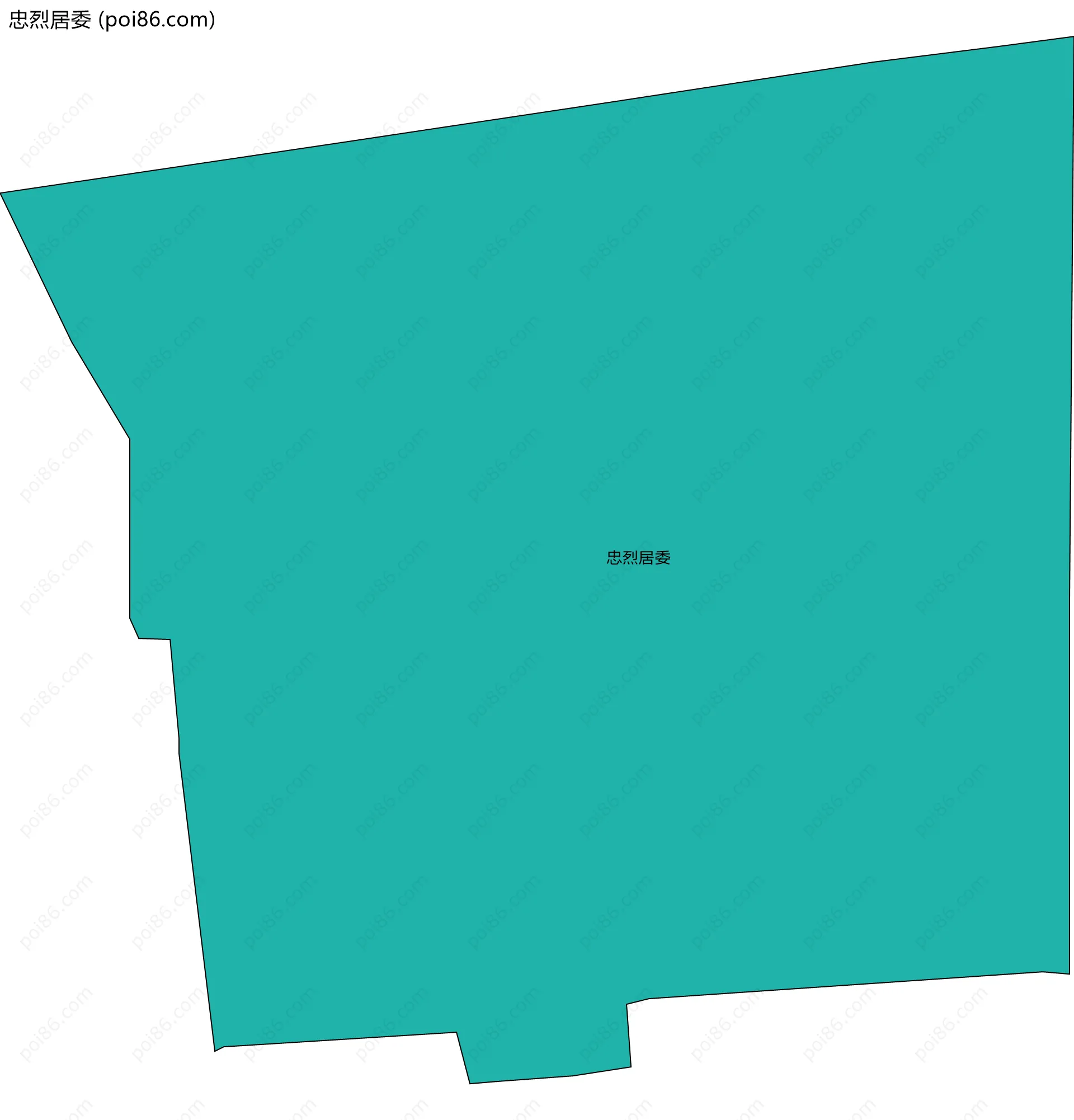 忠烈居委边界地图