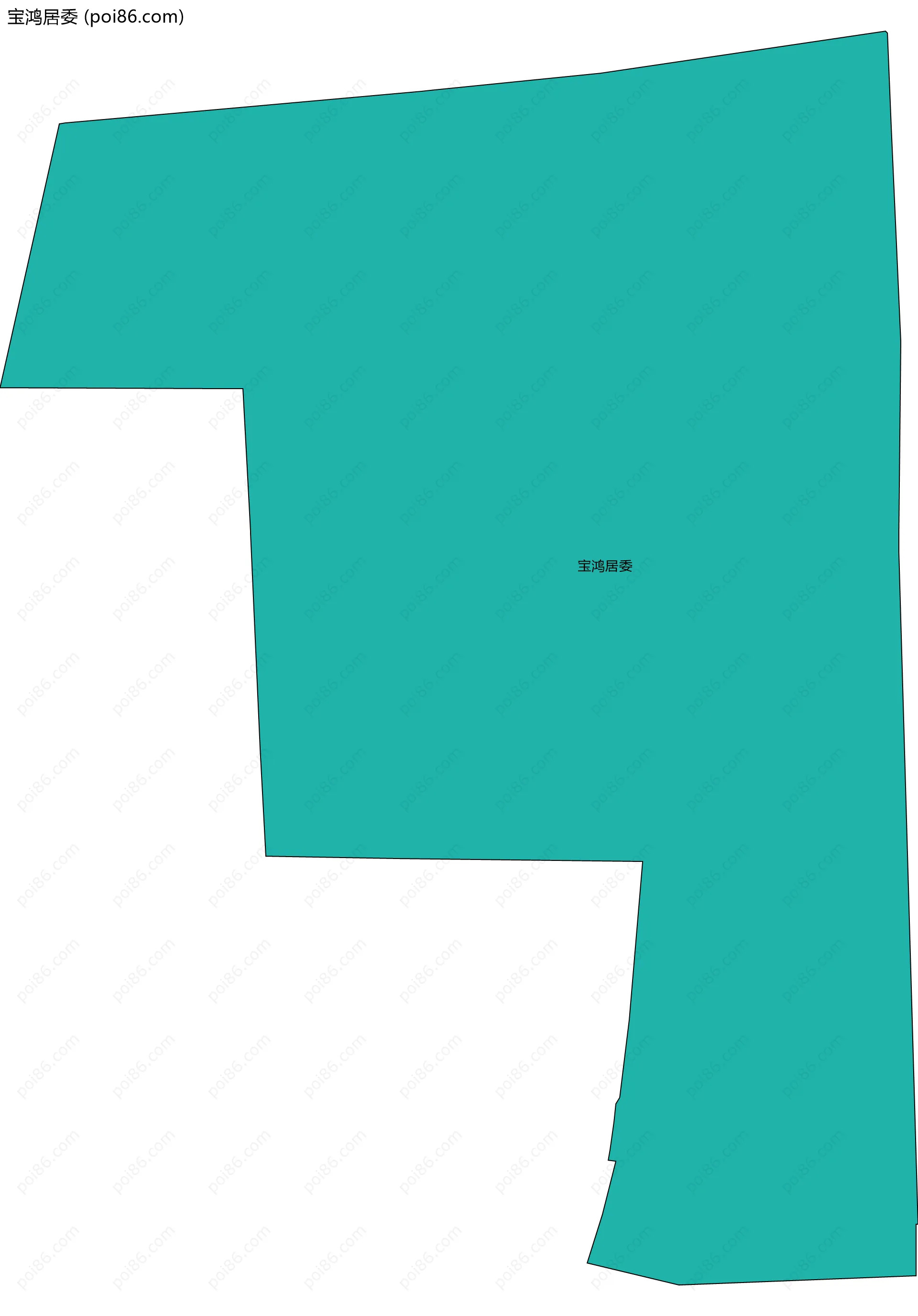 宝鸿居委边界地图