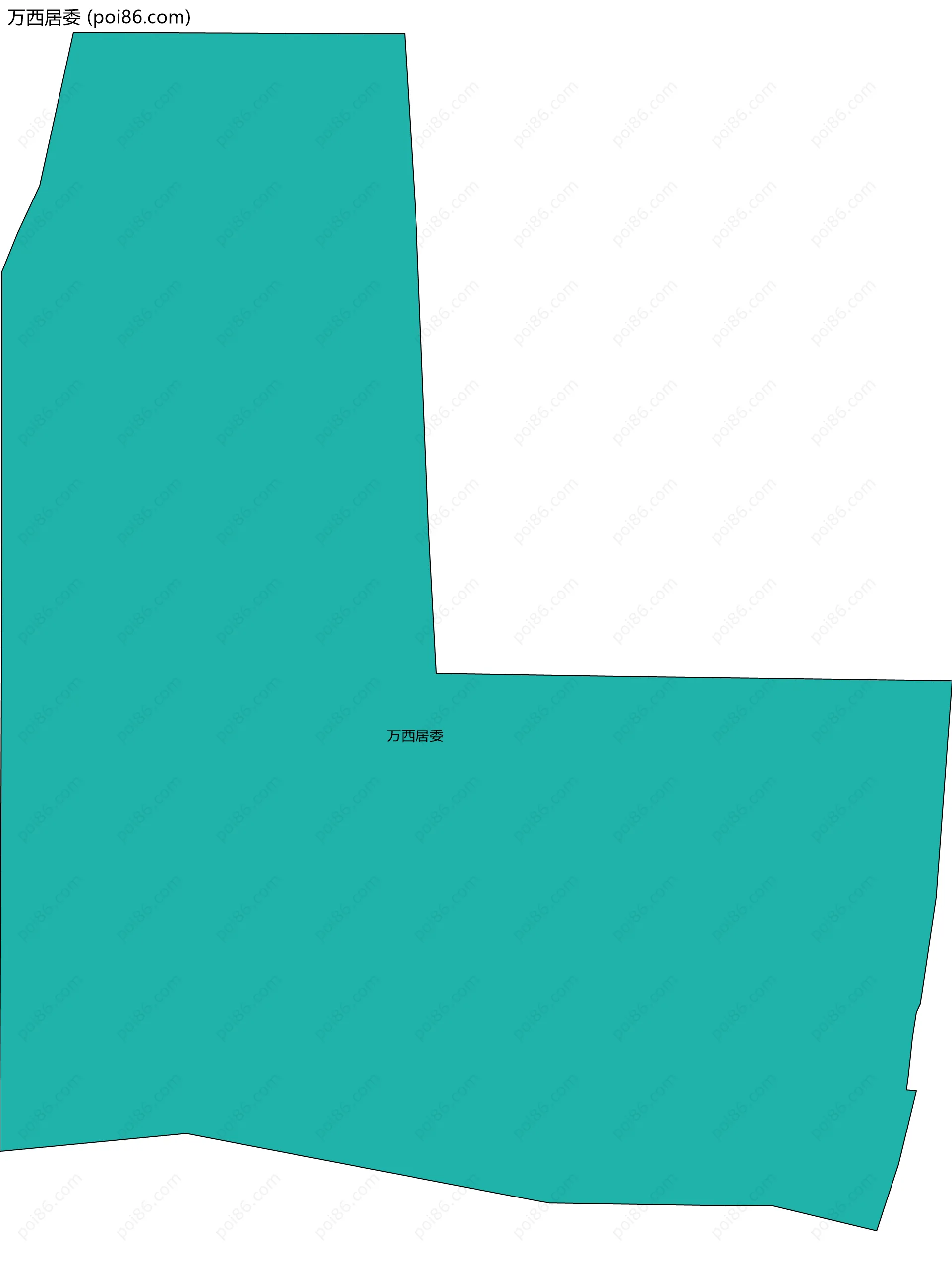 万西居委边界地图