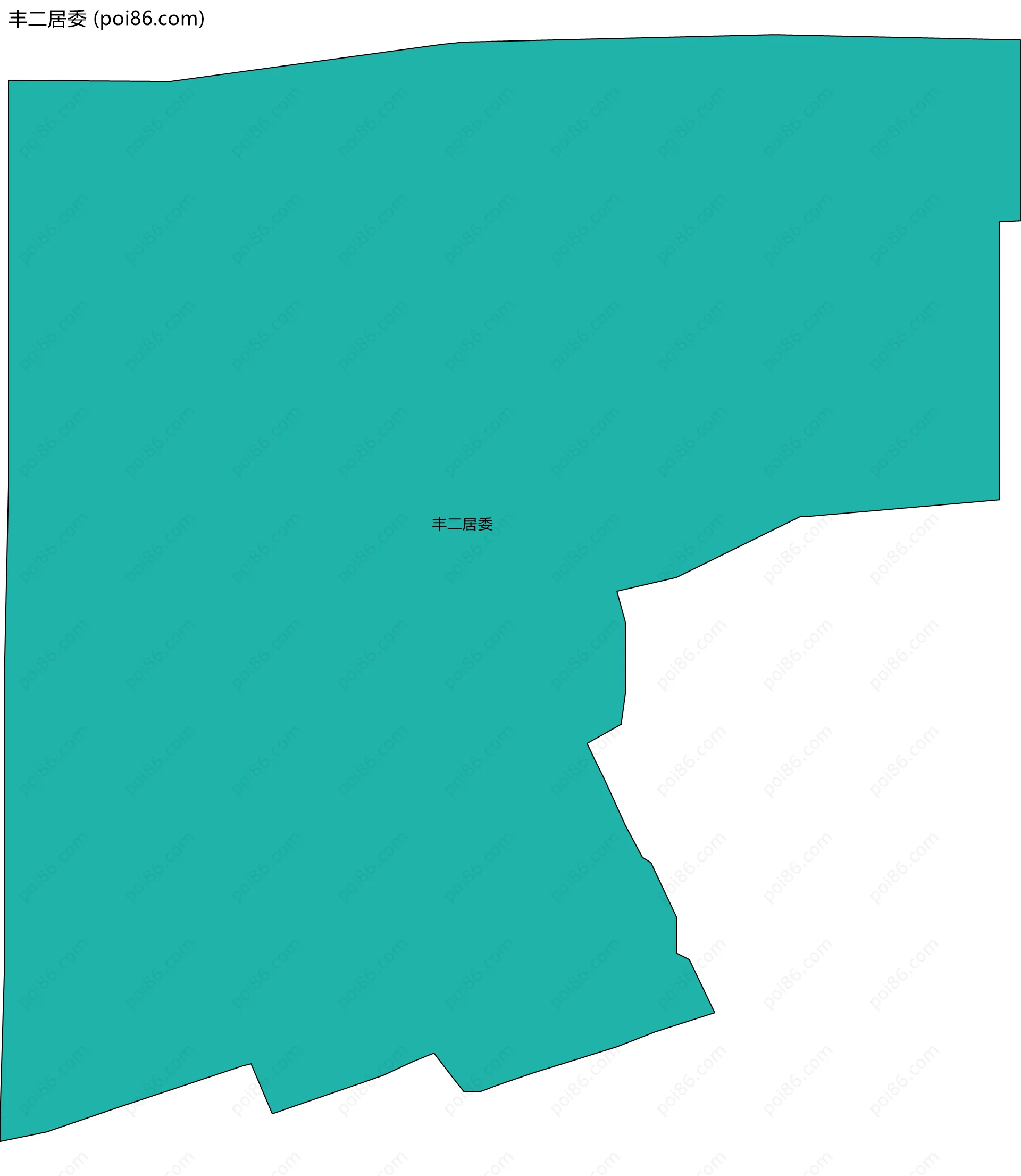 丰二居委边界地图