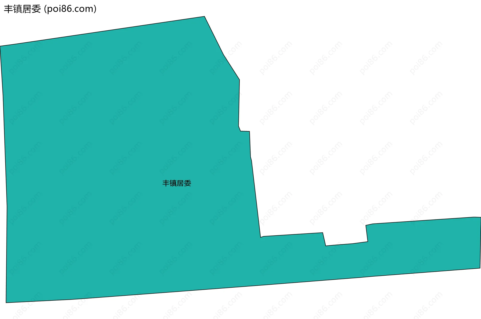 丰镇居委边界地图