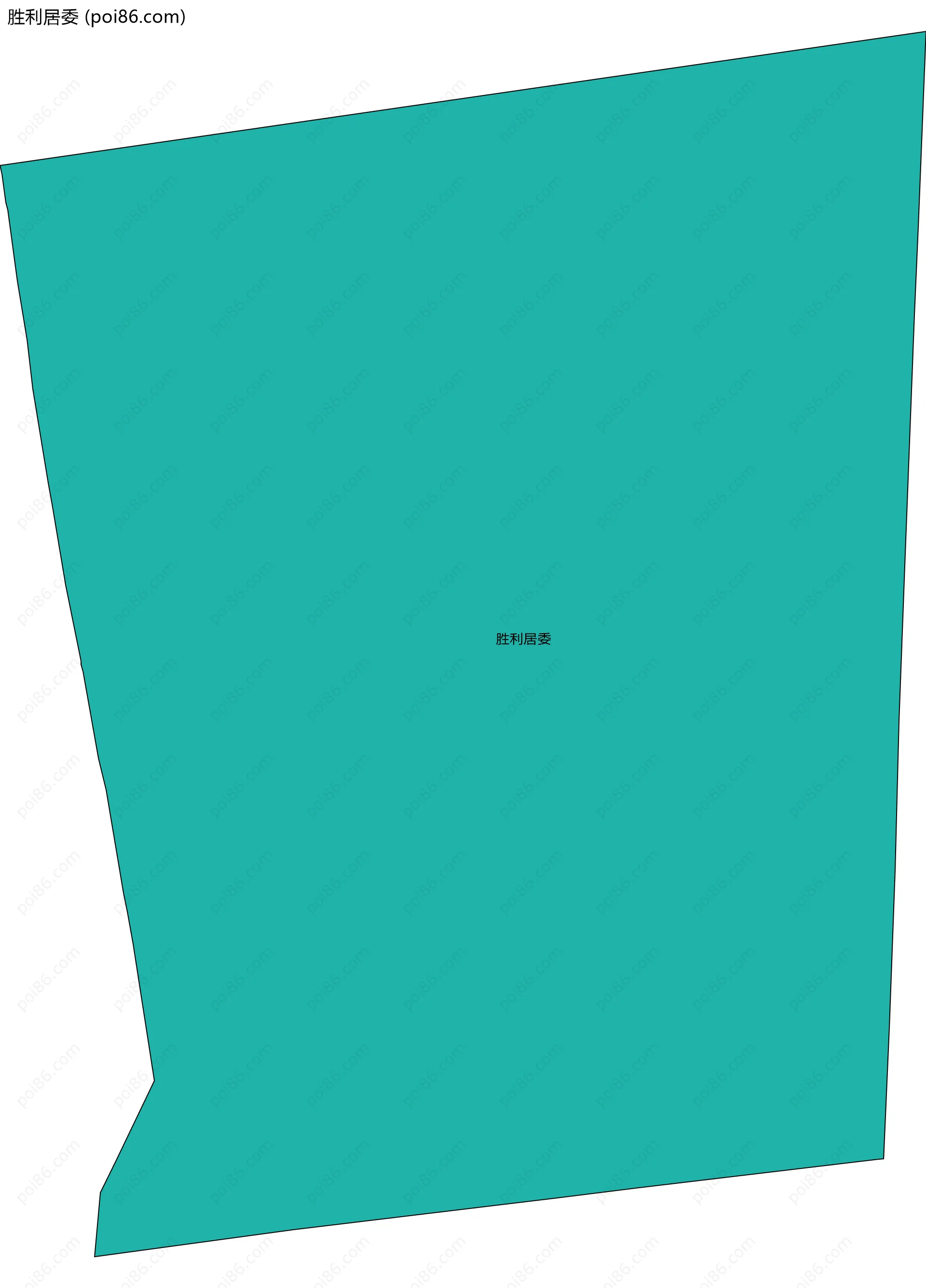 胜利居委边界地图