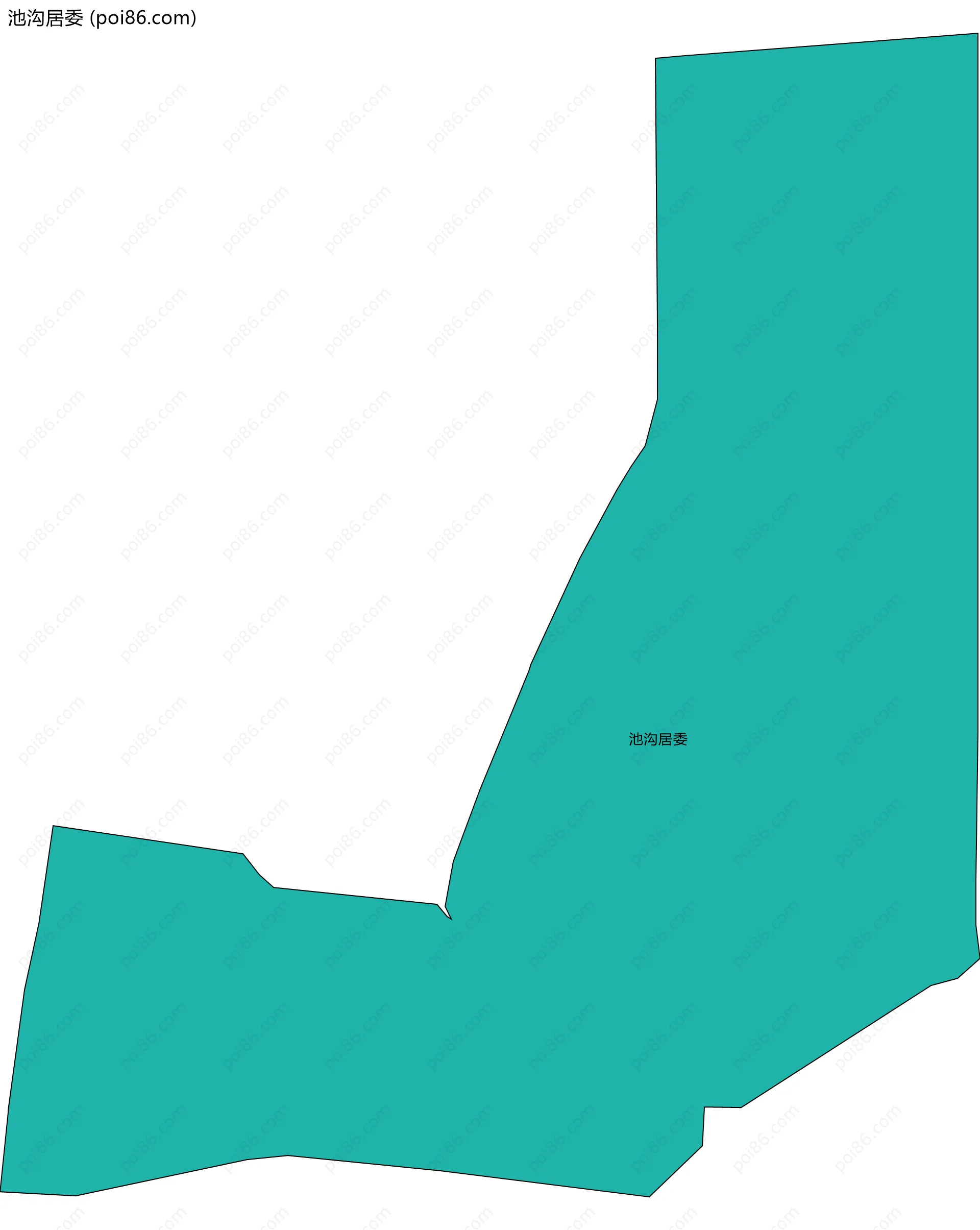 池沟居委边界地图