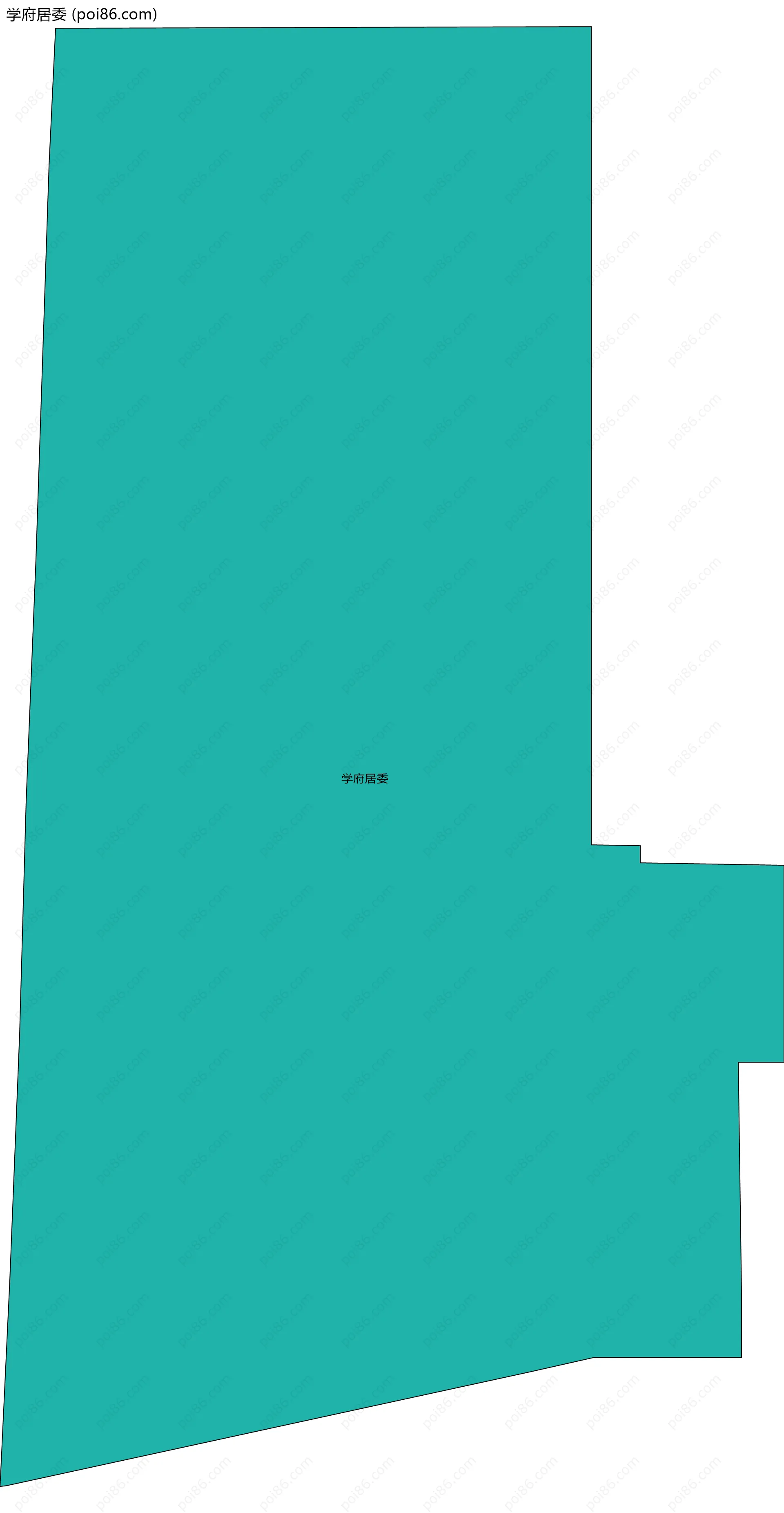 学府居委边界地图