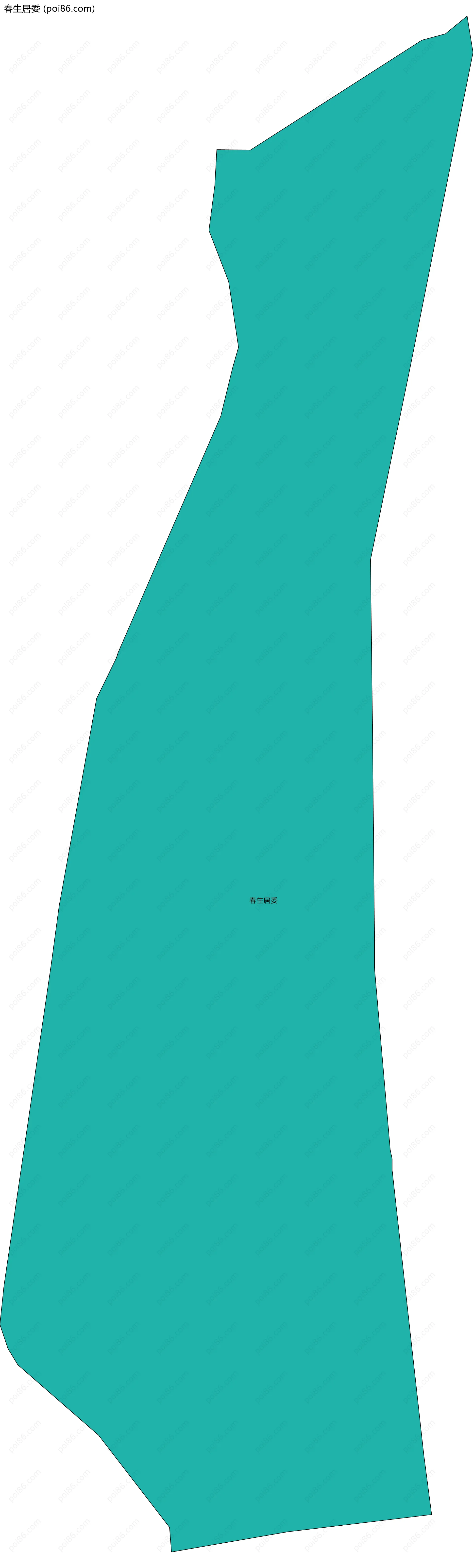 春生居委边界地图