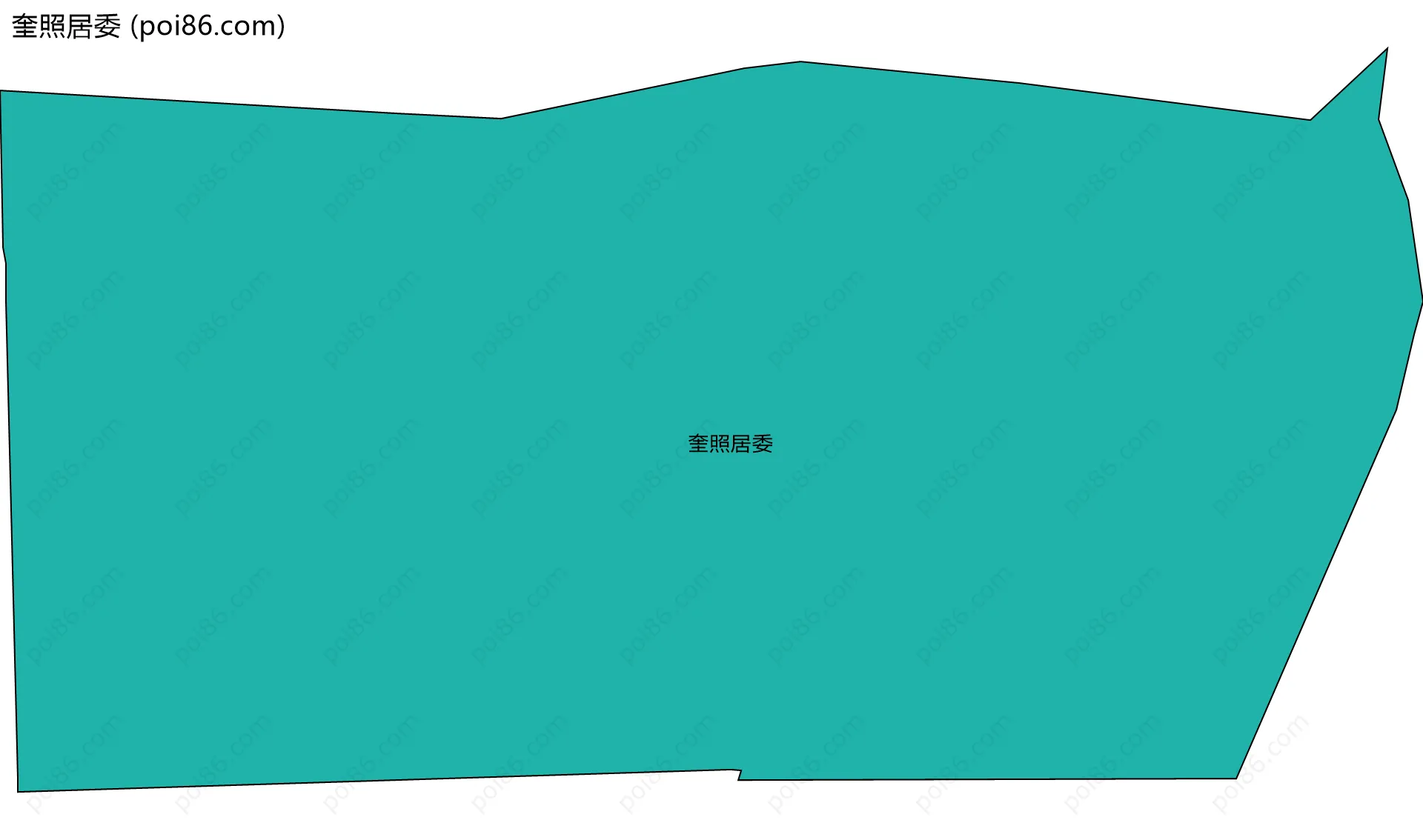 奎照居委边界地图