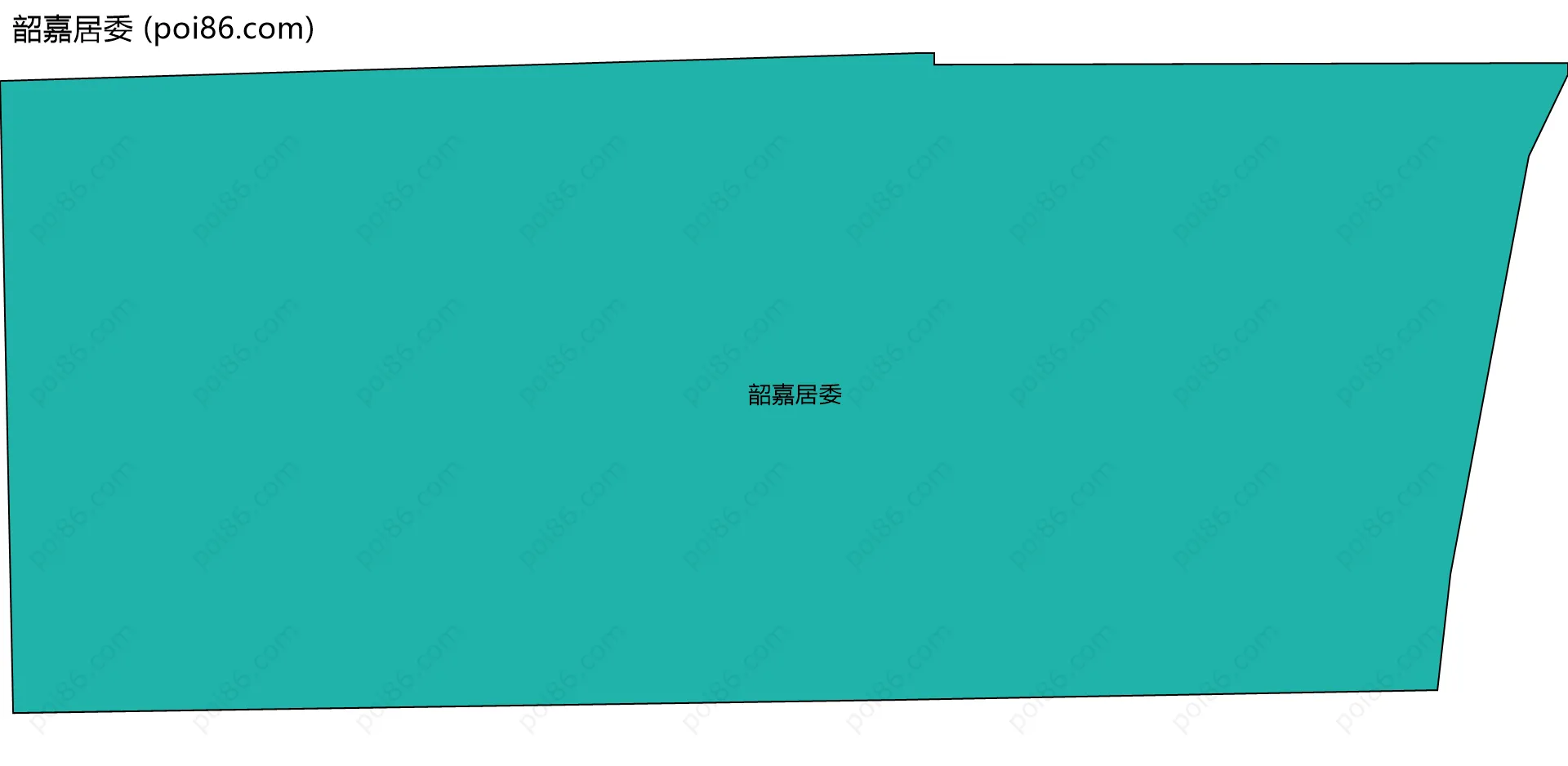 韶嘉居委边界地图