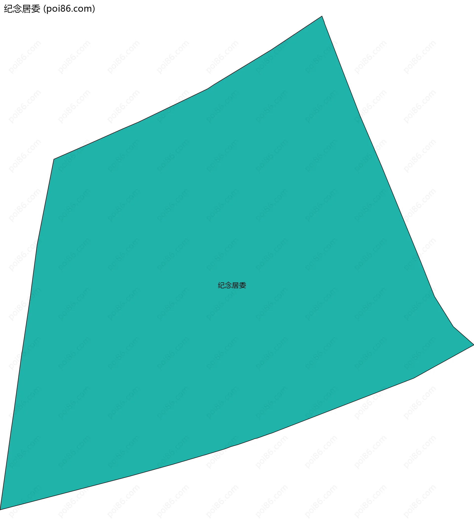 纪念居委边界地图