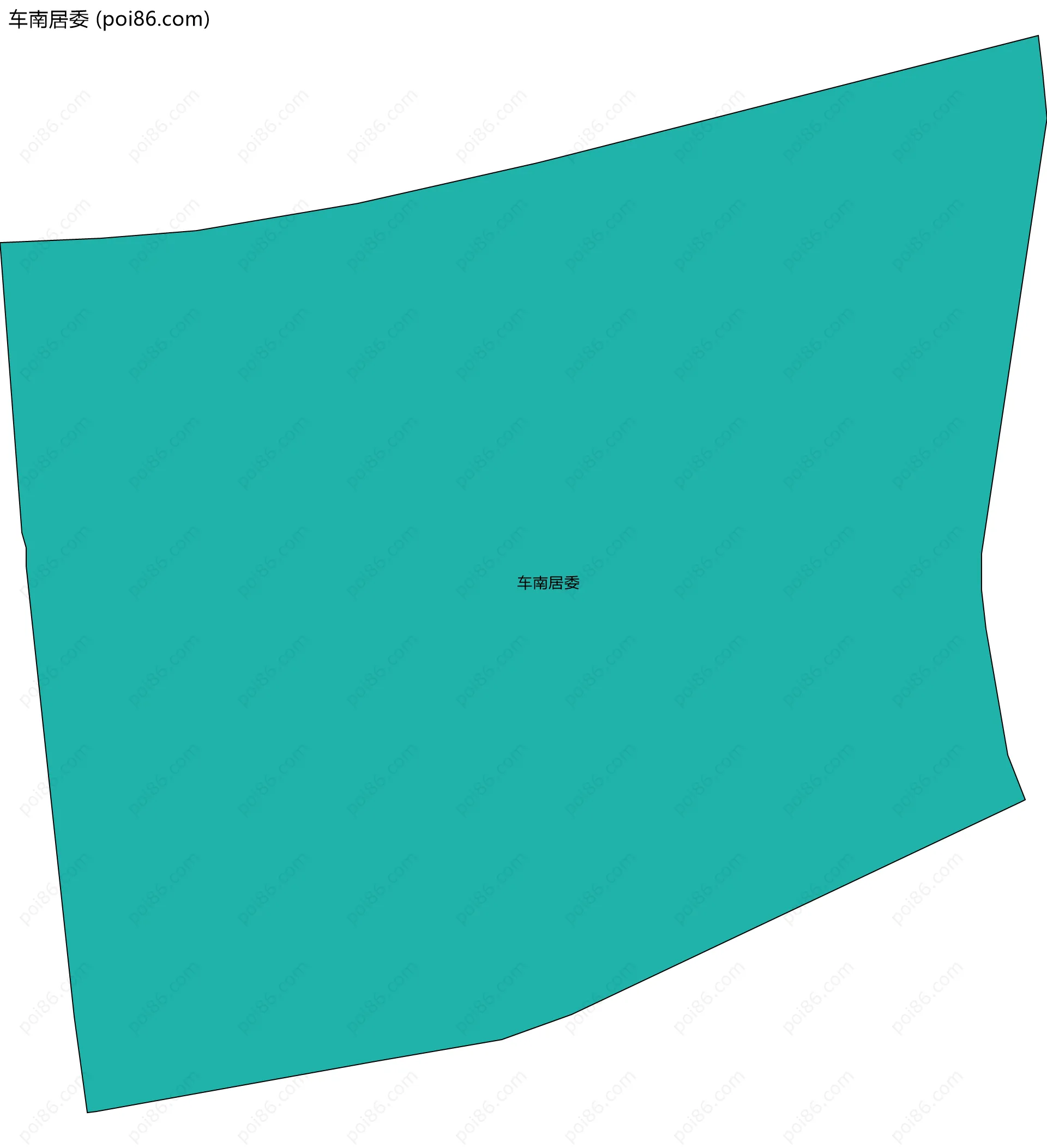 车南居委边界地图