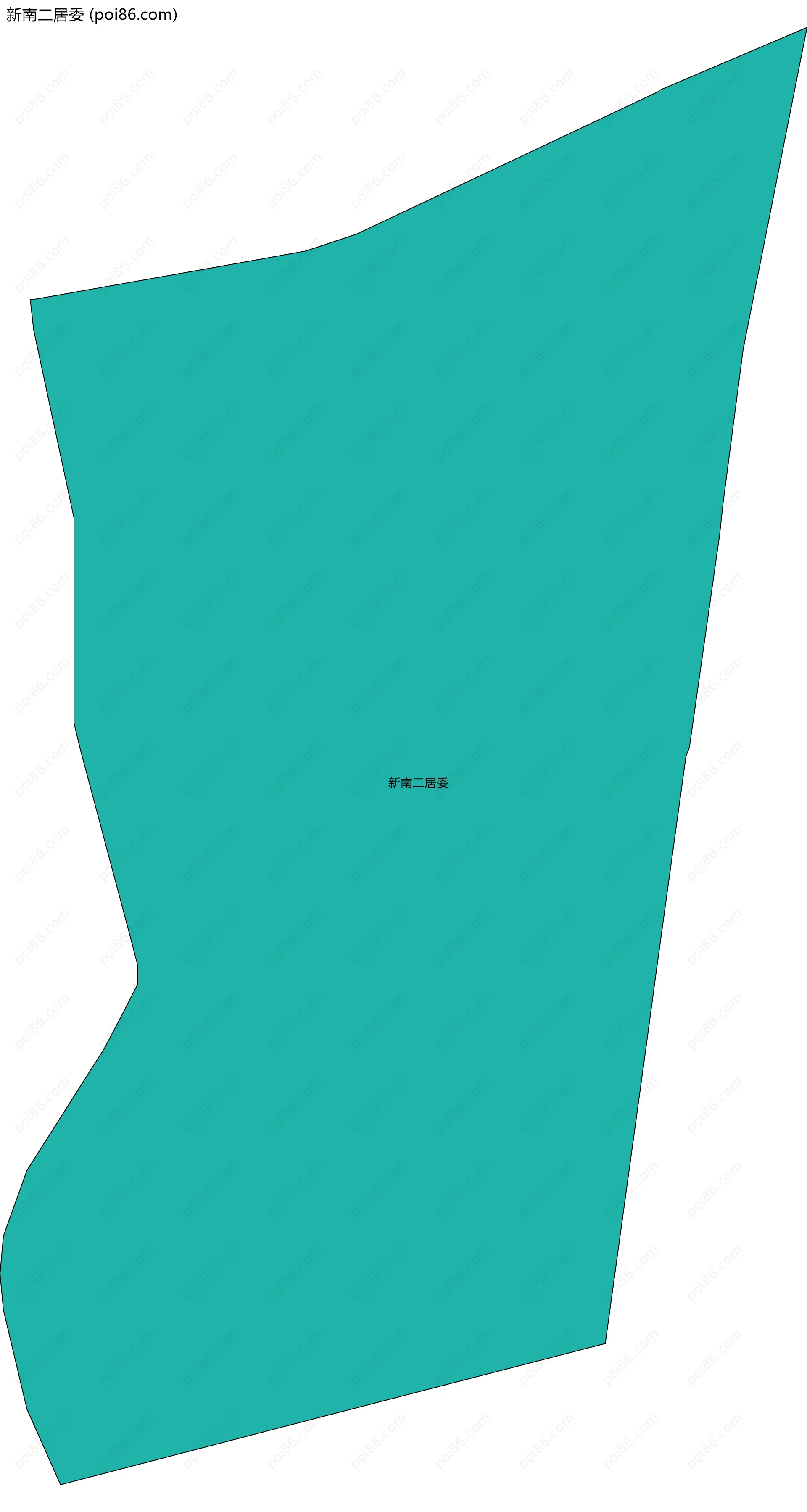 新南二居委边界地图