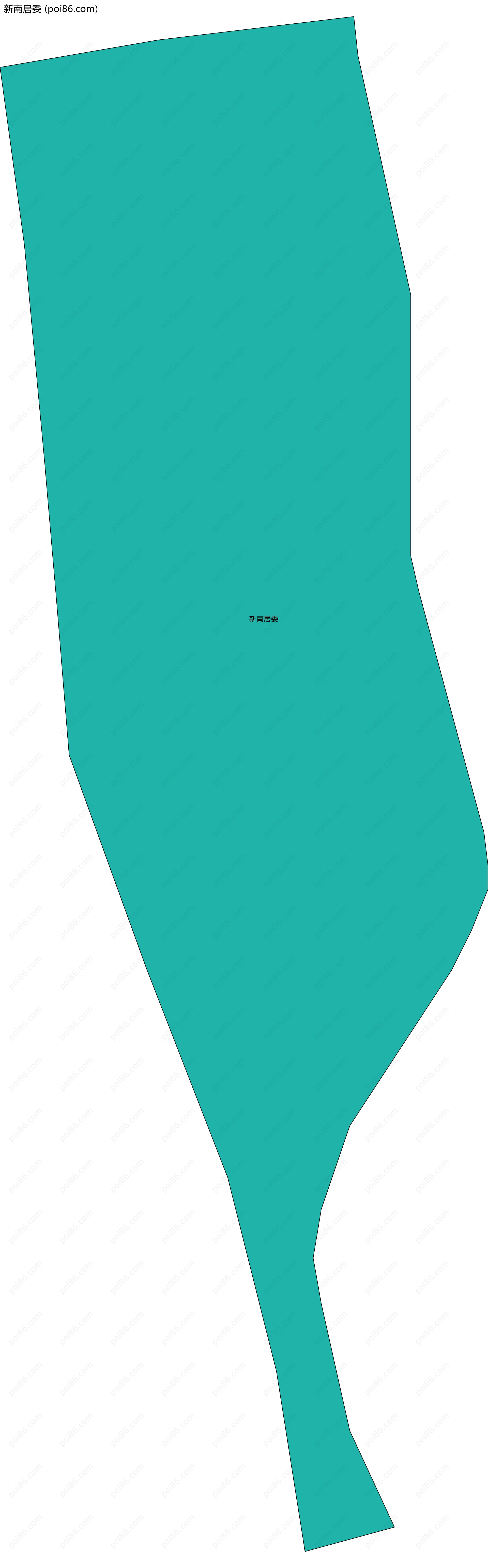 新南居委边界地图