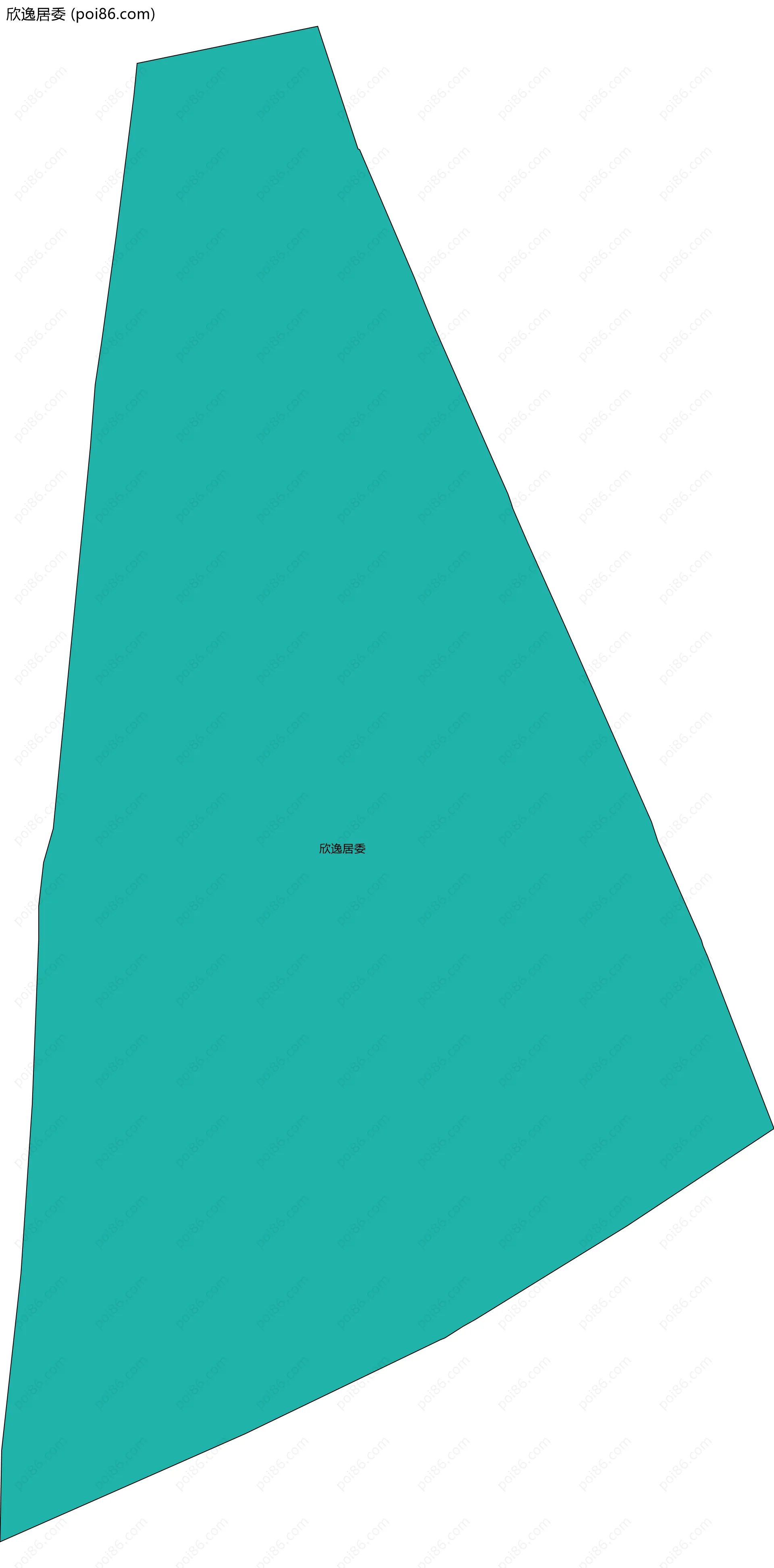 欣逸居委边界地图