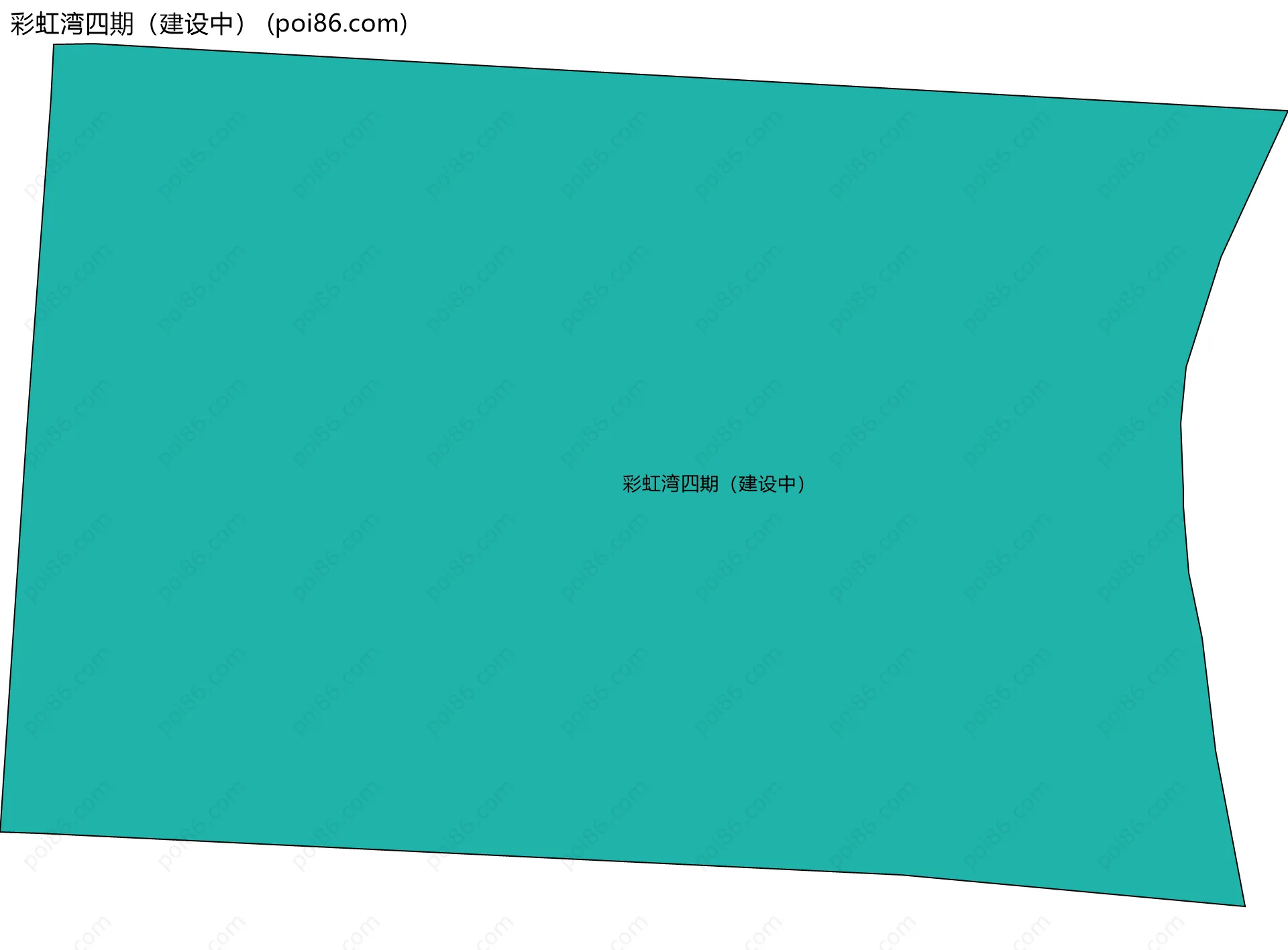 彩虹湾四期（建设中）边界地图