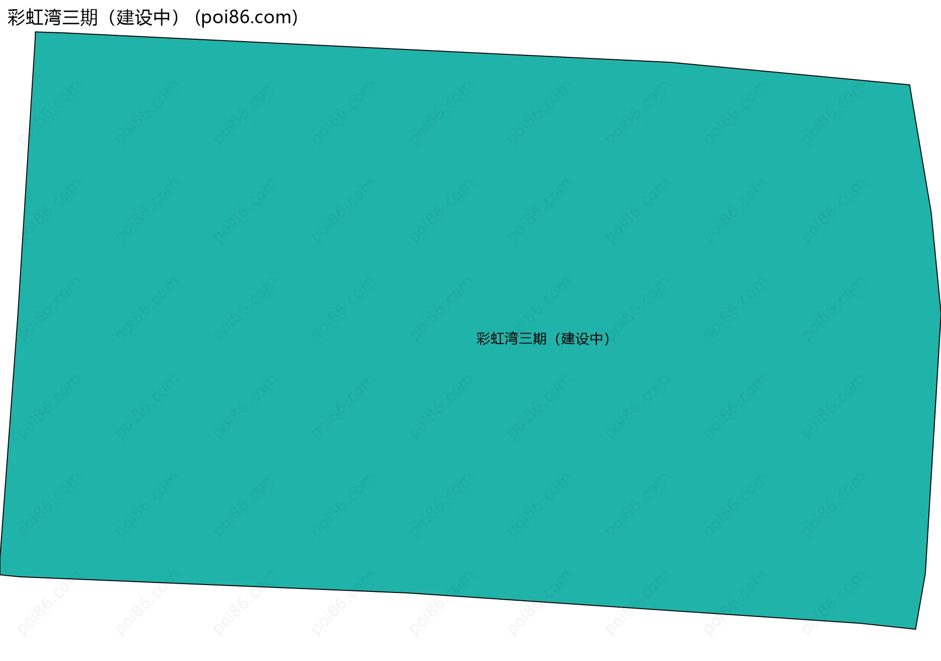 彩虹湾三期（建设中）边界地图