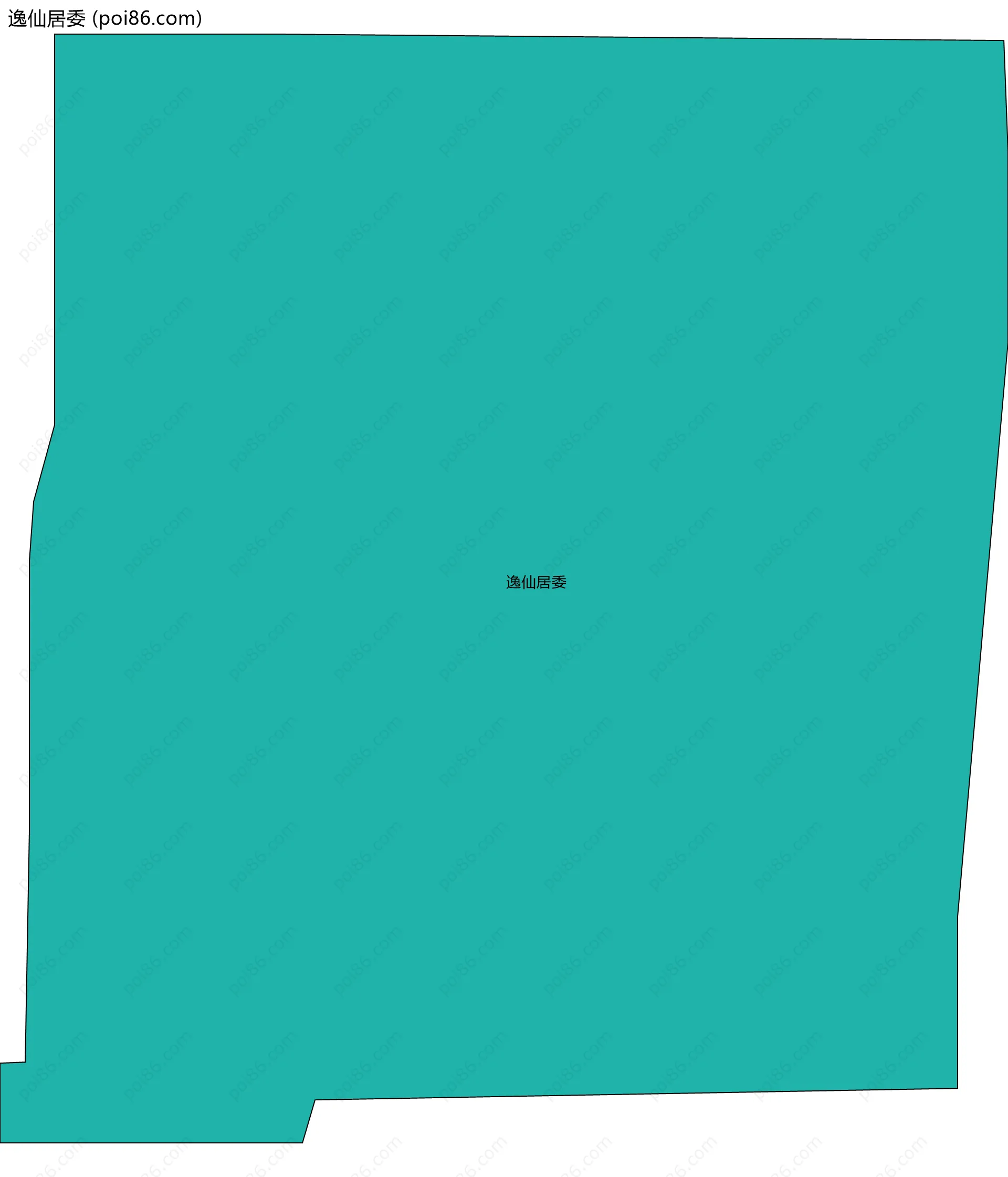 逸仙居委边界地图