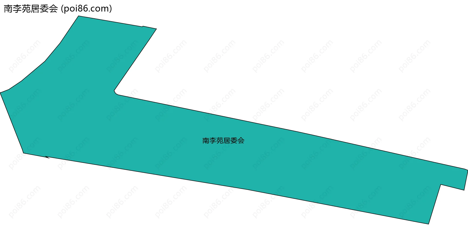 南李苑居委会边界地图