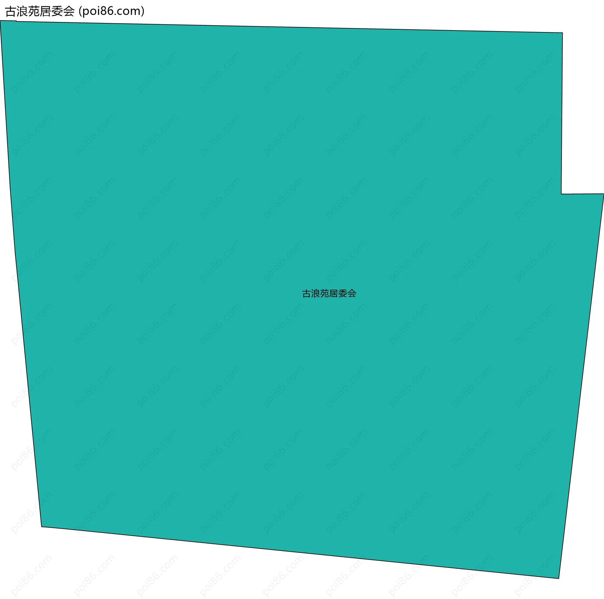 古浪苑居委会边界地图