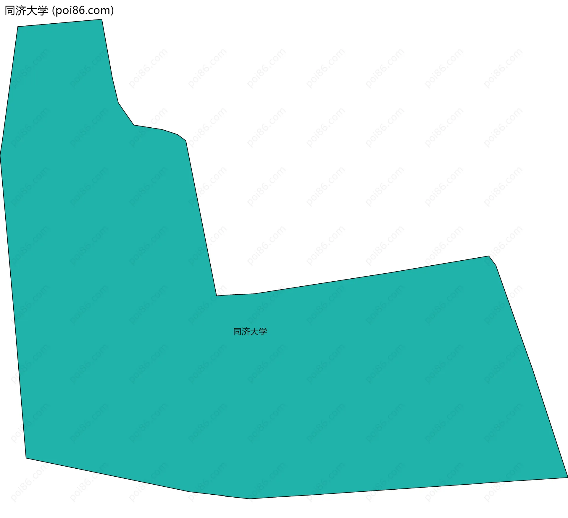 同济大学边界地图
