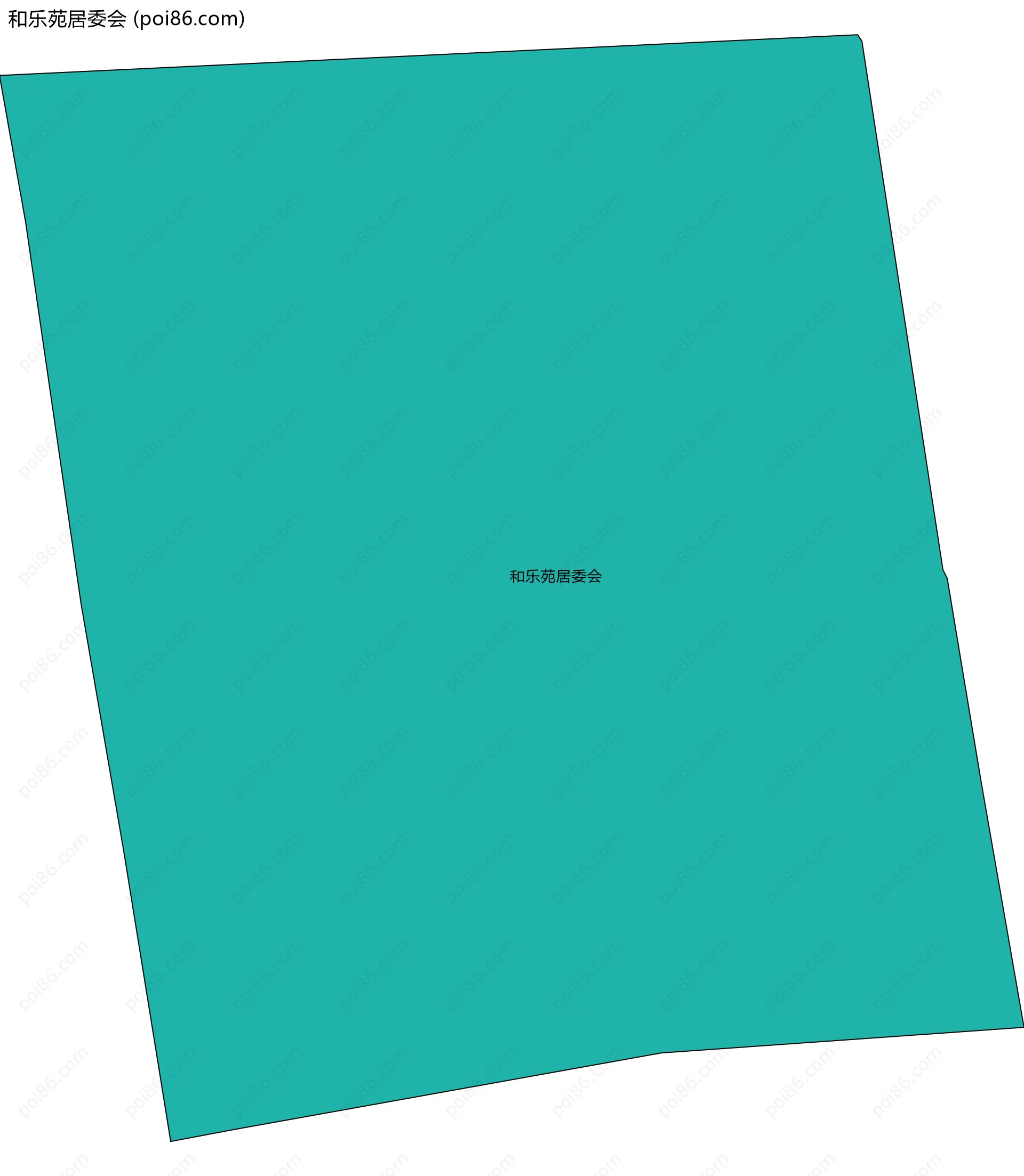 和乐苑居委会边界地图