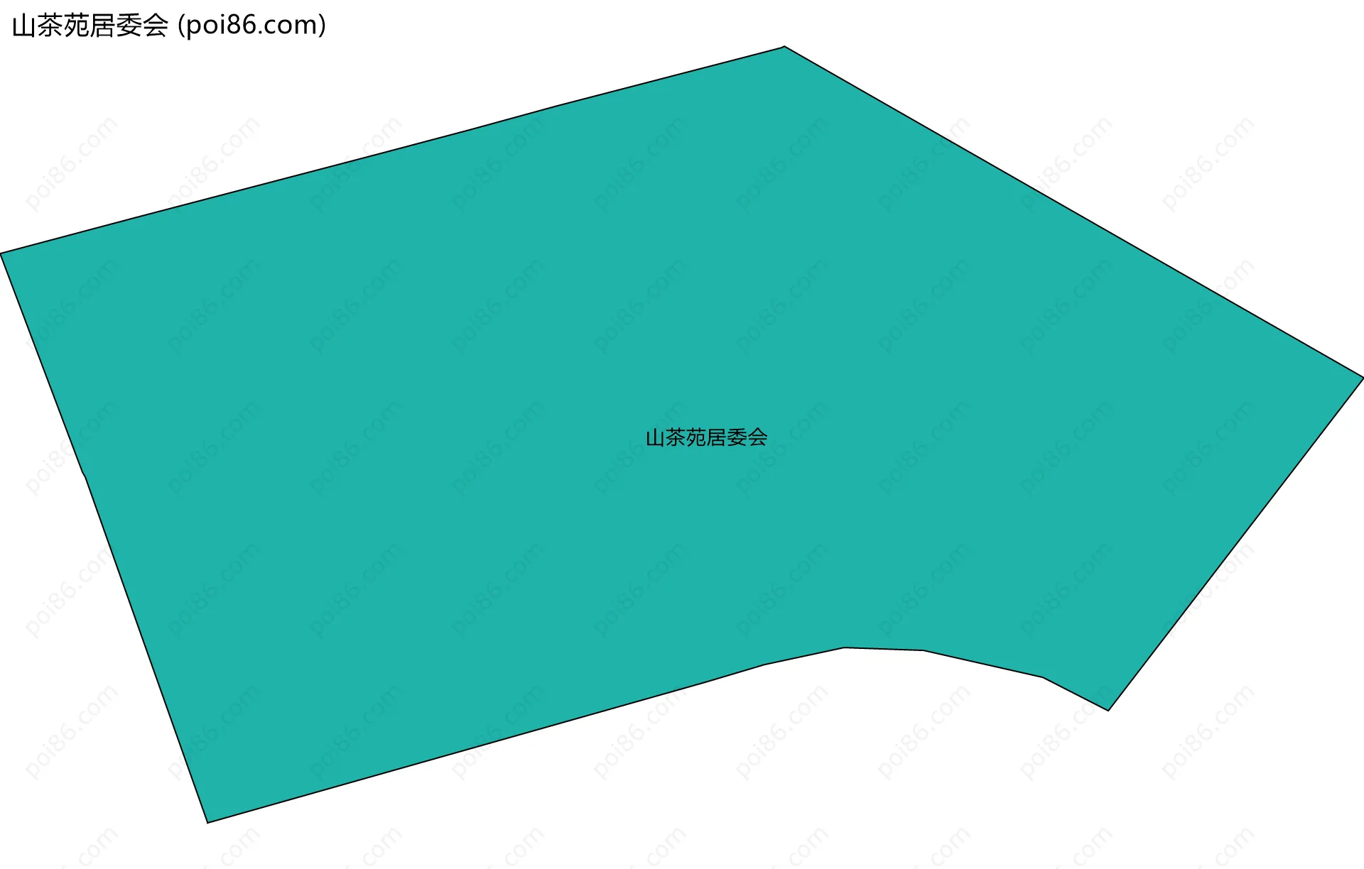 山茶苑居委会边界地图