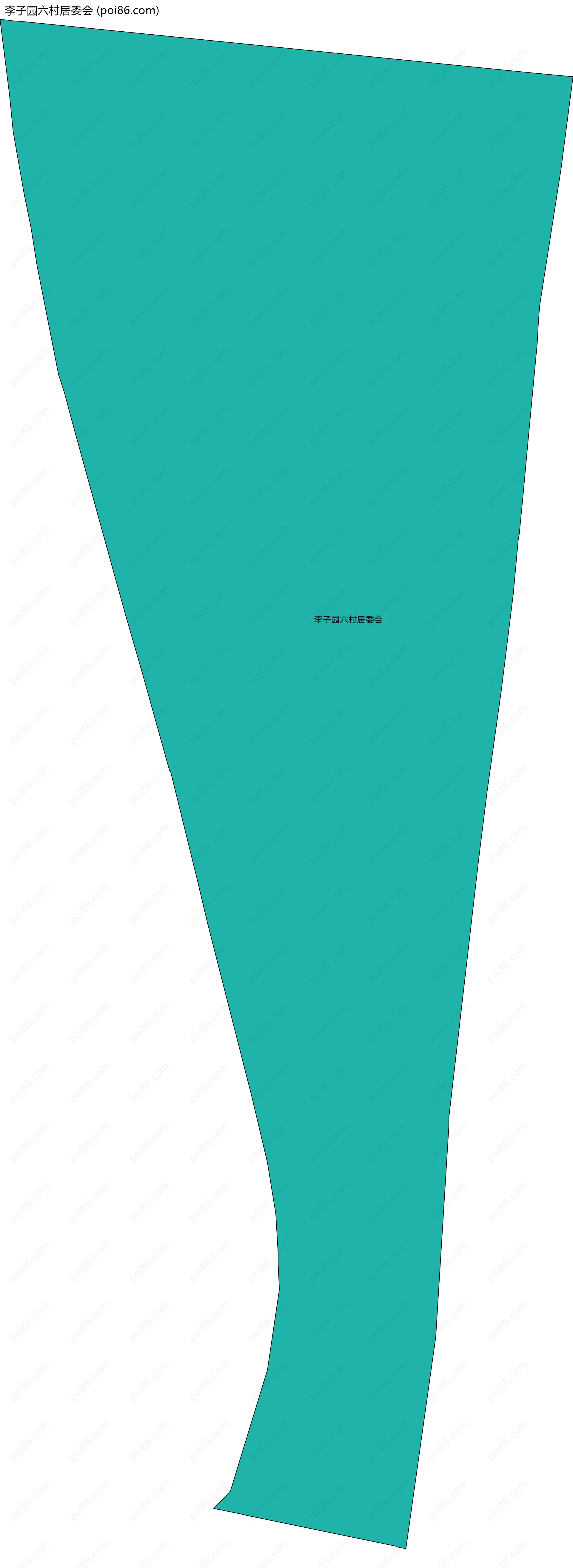 李子园六村居委会边界地图