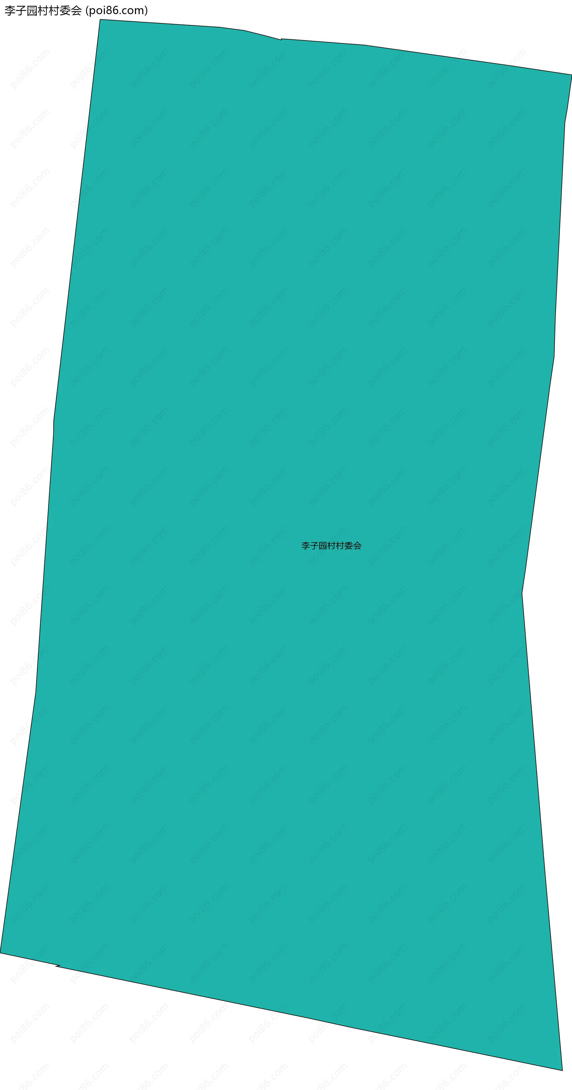 李子园村村委会边界地图