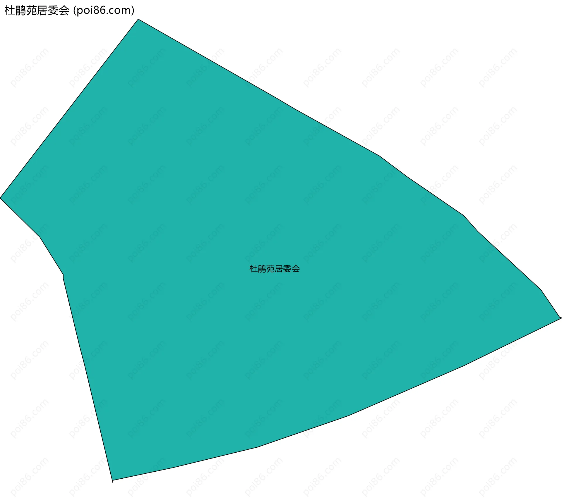 杜鹃苑居委会边界地图
