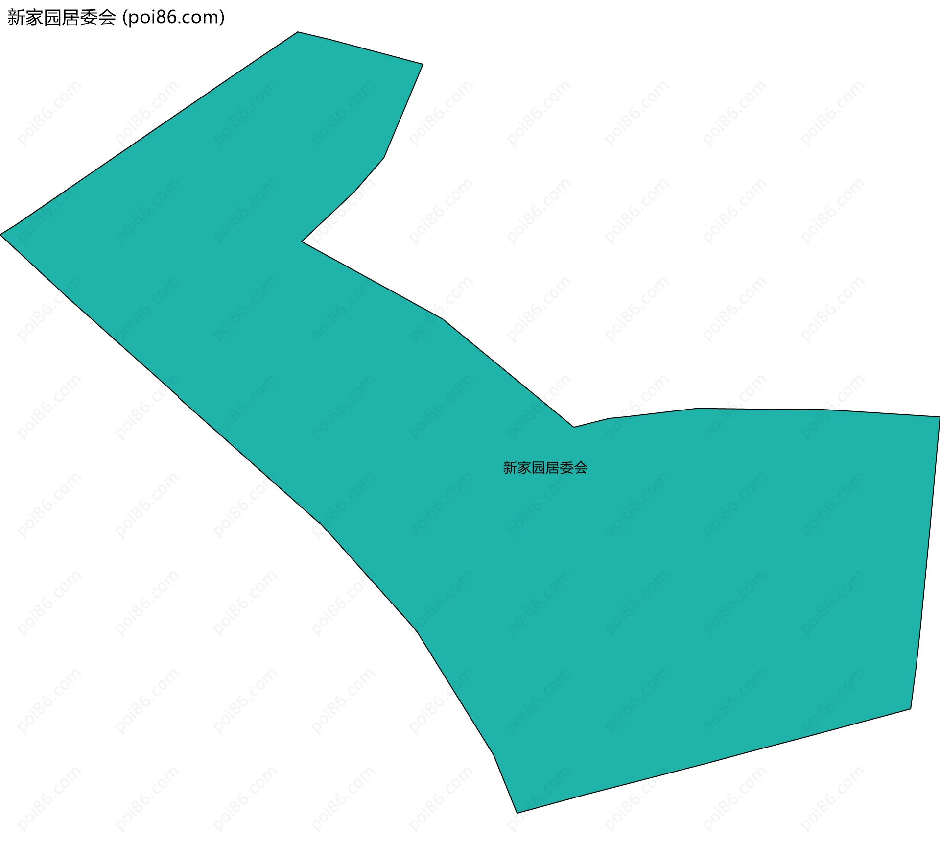 新家园居委会边界地图