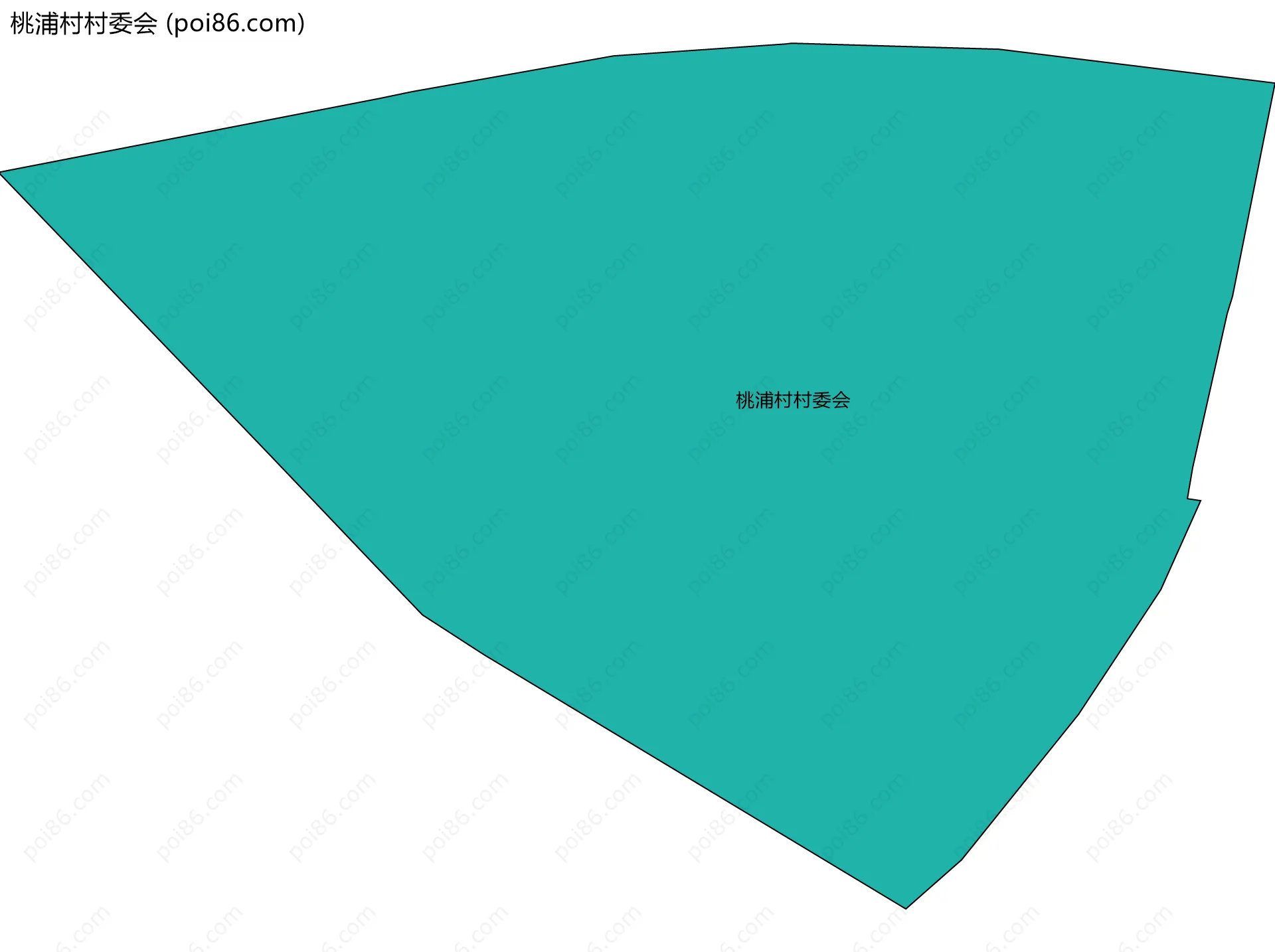 桃浦村村委会边界地图