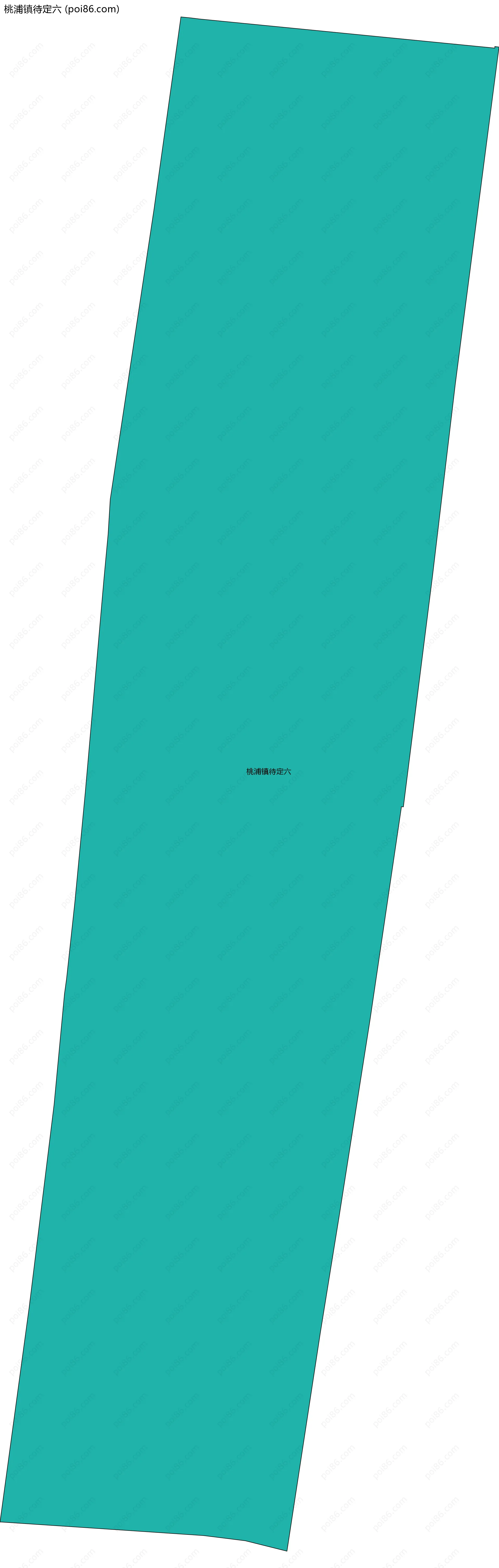 桃浦镇待定六边界地图