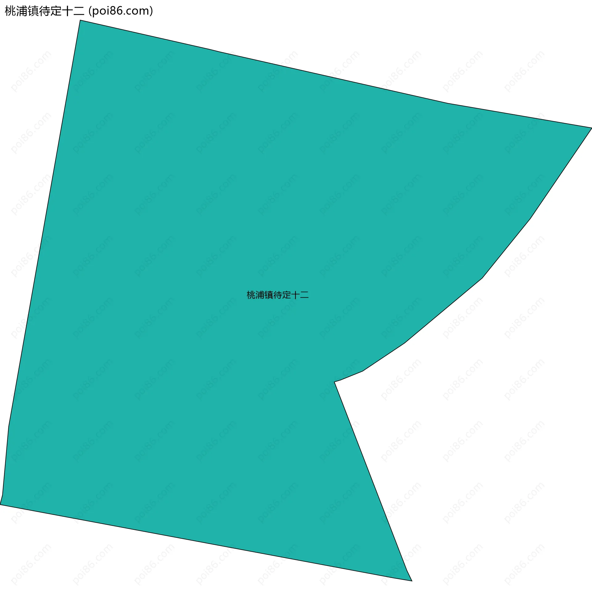 桃浦镇待定十二边界地图