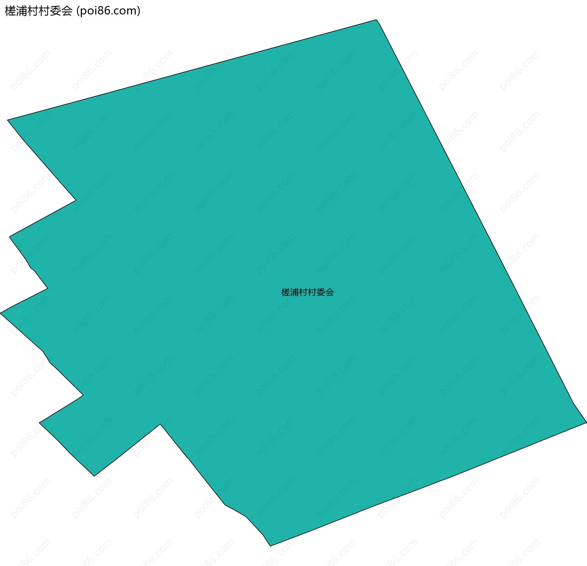 槎浦村村委会边界地图