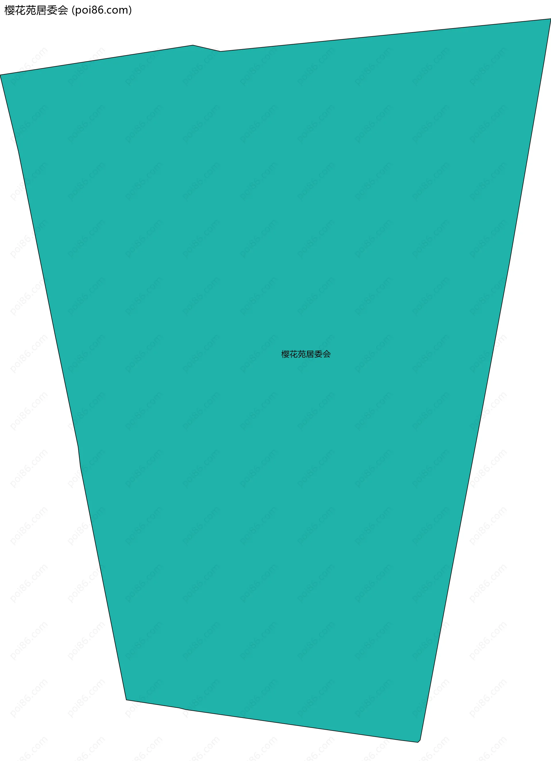 樱花苑居委会边界地图