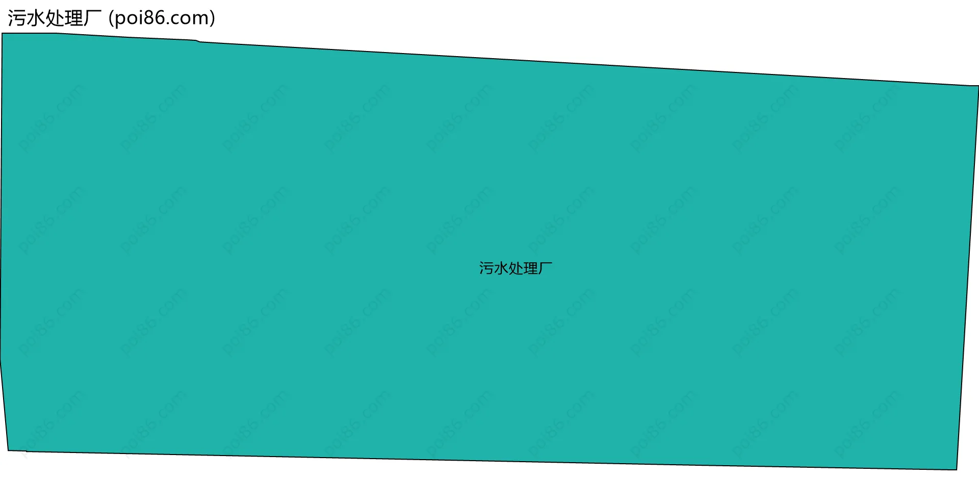 污水处理厂边界地图