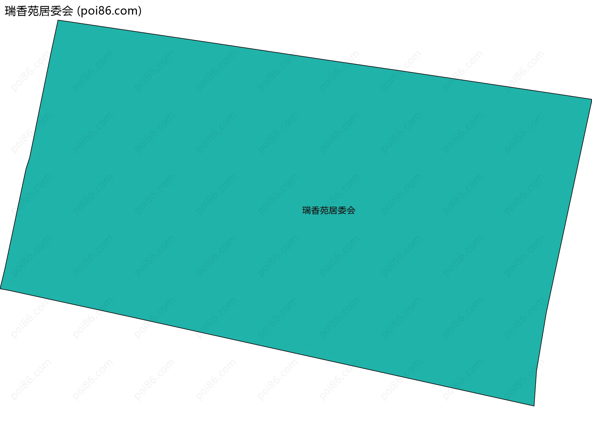 瑞香苑居委会边界地图