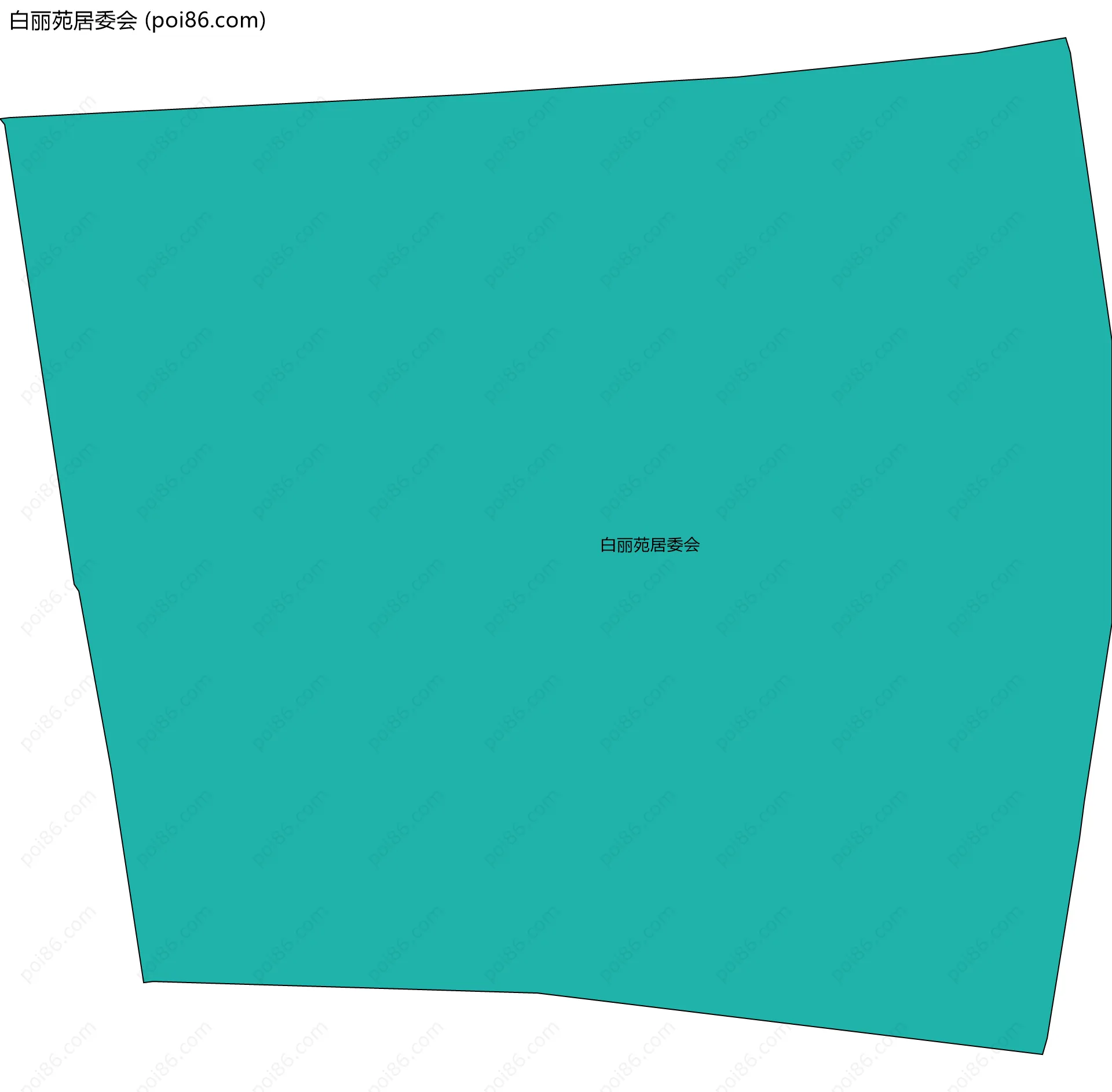 白丽苑居委会边界地图