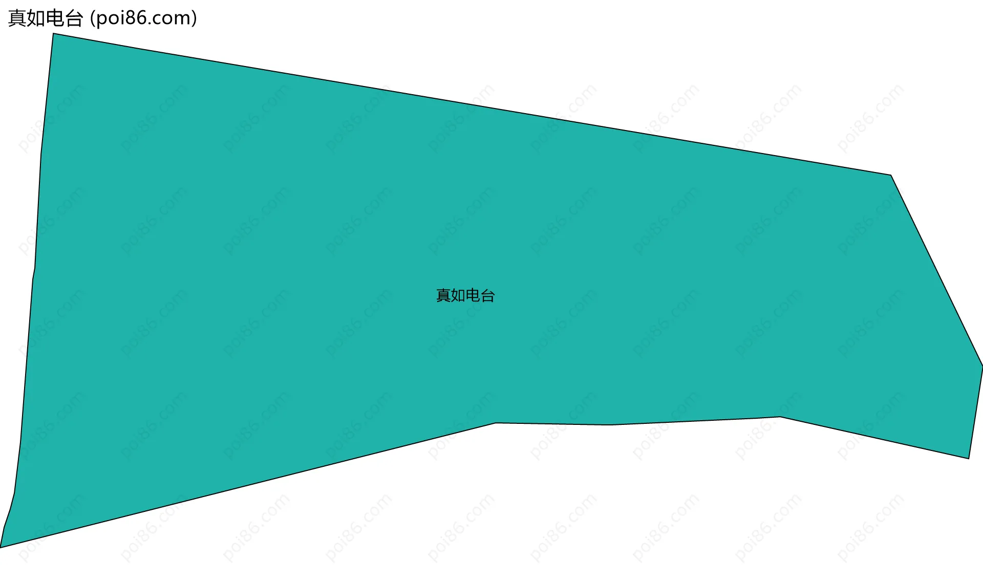 真如电台边界地图