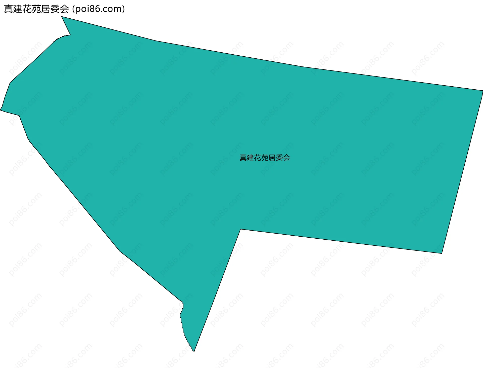 真建花苑居委会边界地图