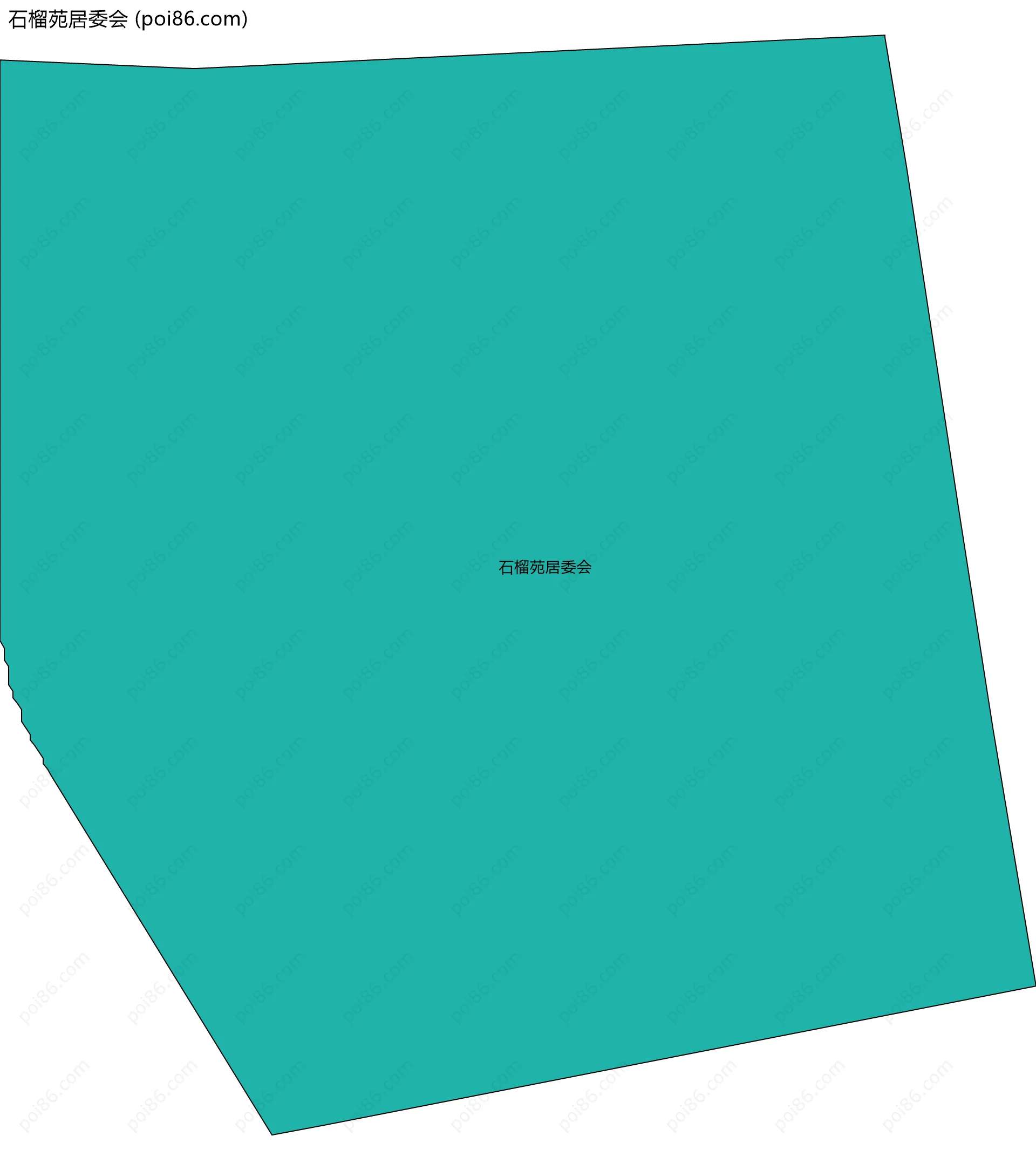 石榴苑居委会边界地图