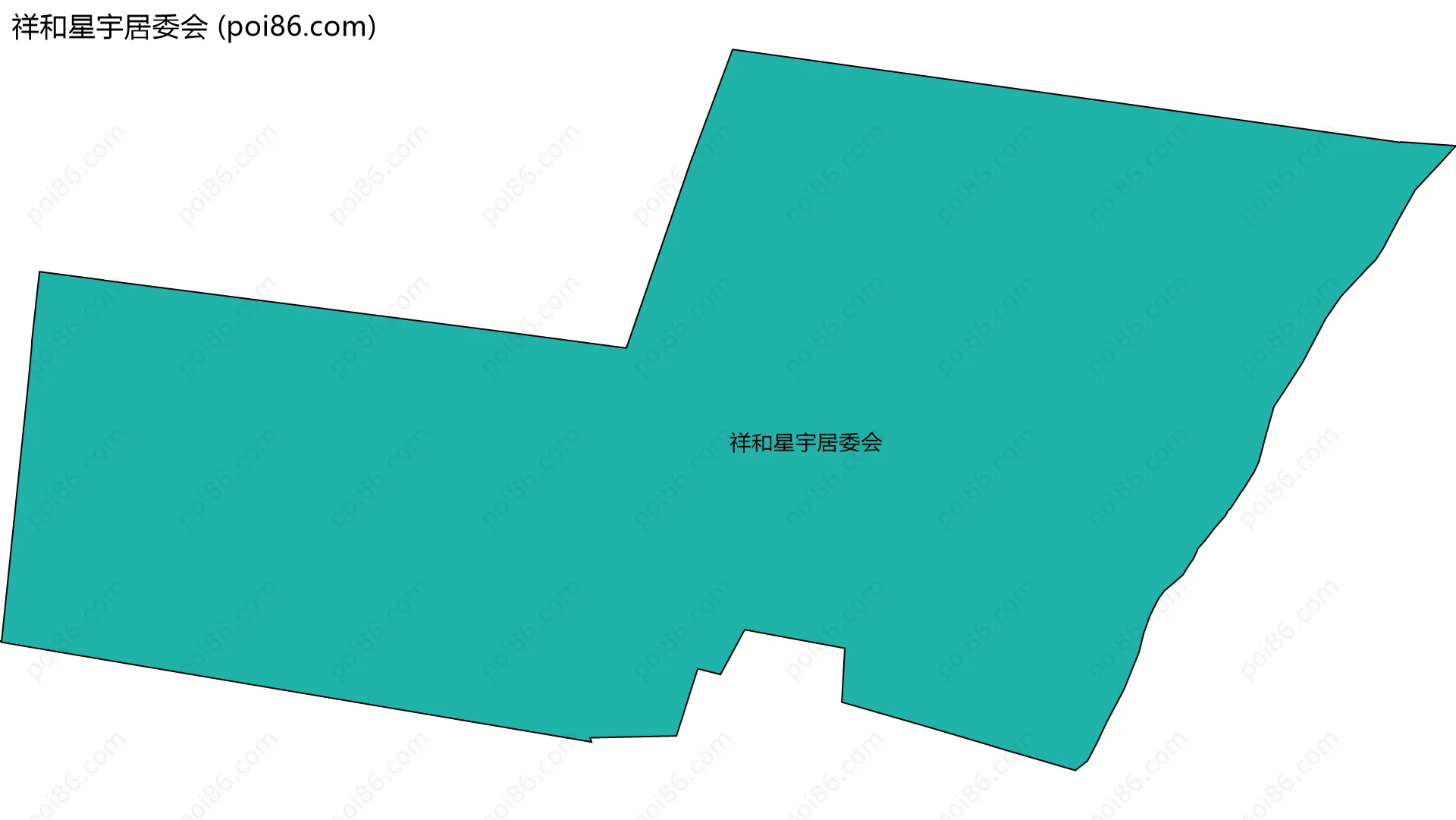 祥和星宇居委会边界地图