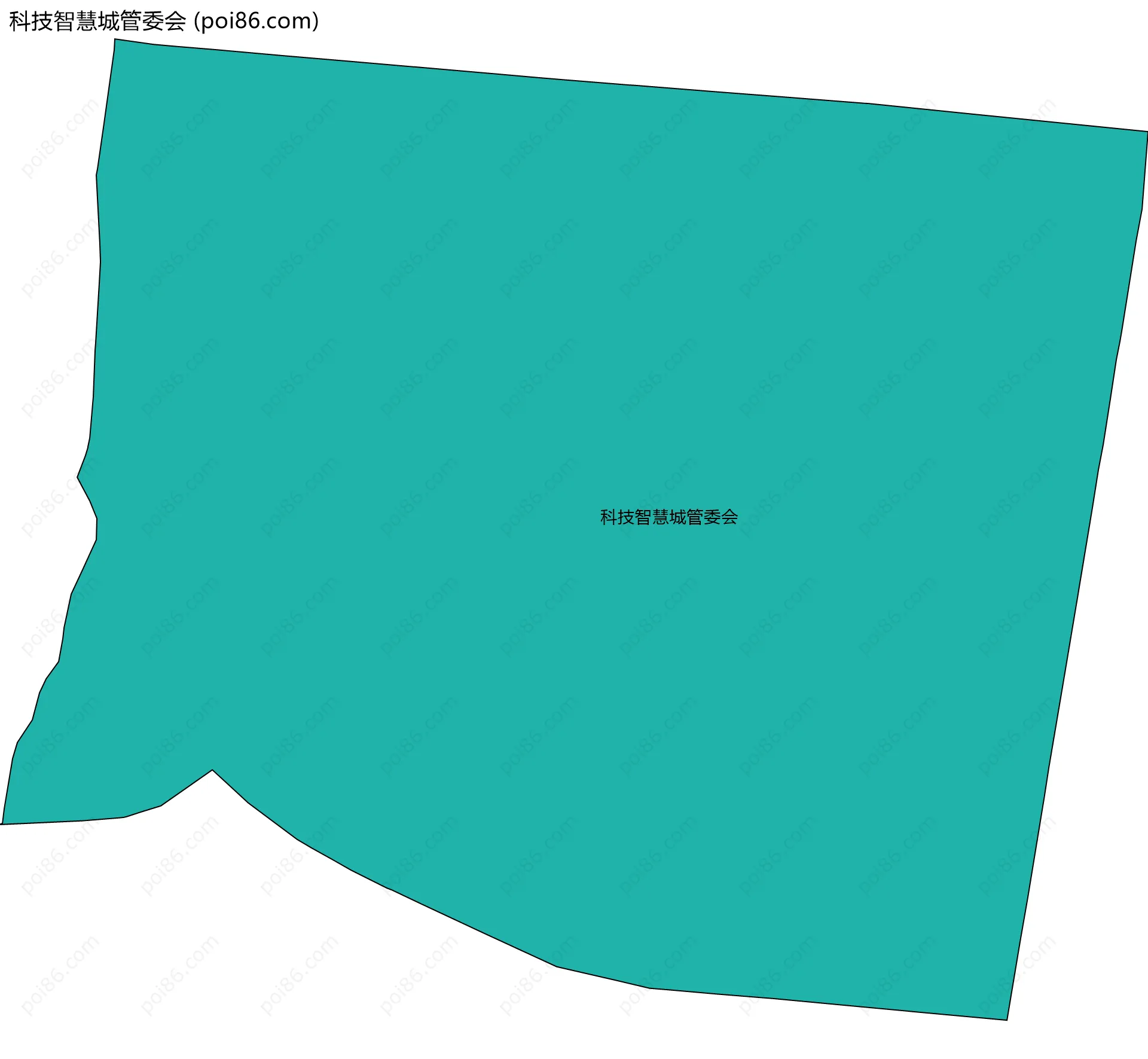 科技智慧城管委会边界地图