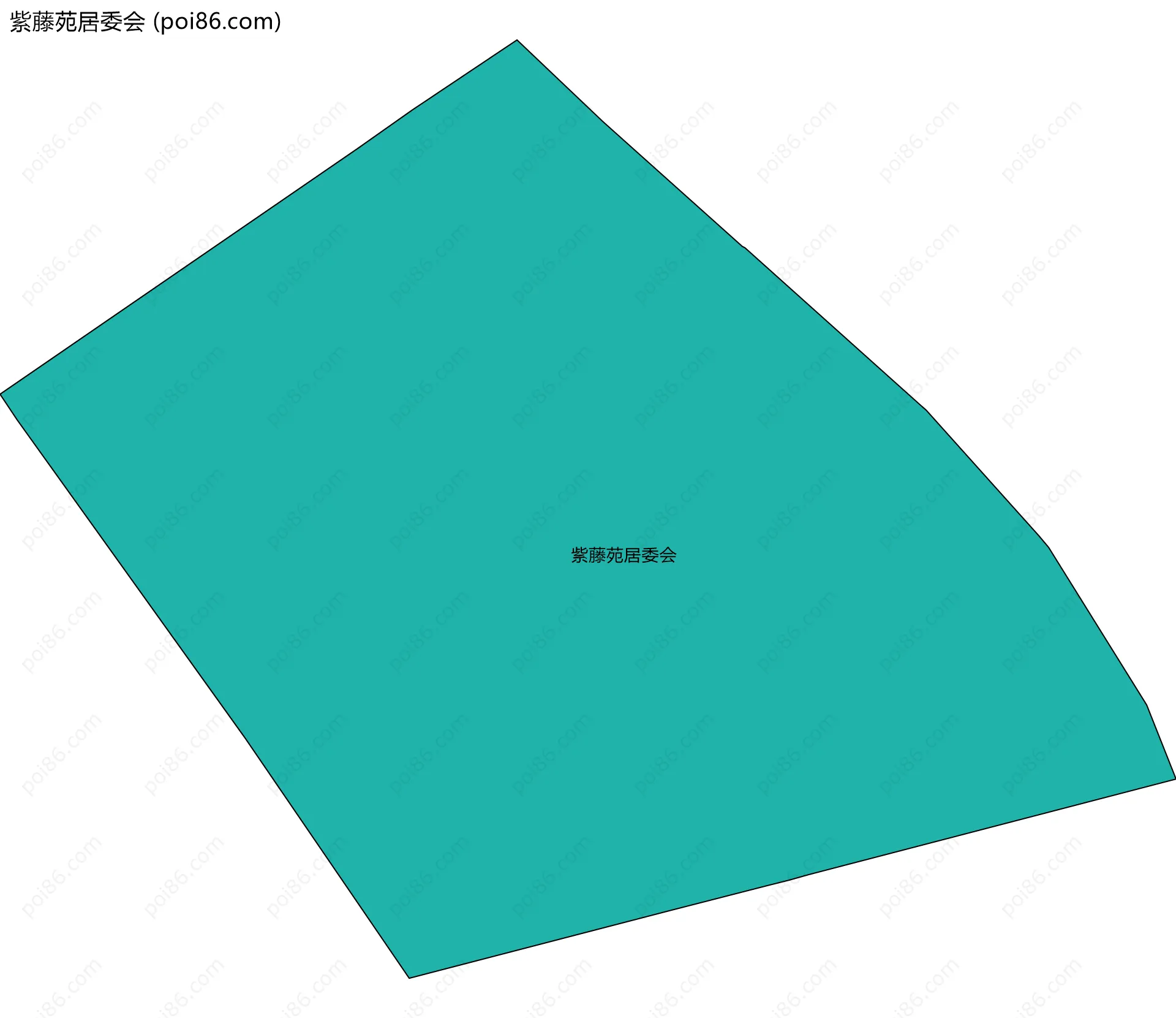 紫藤苑居委会边界地图