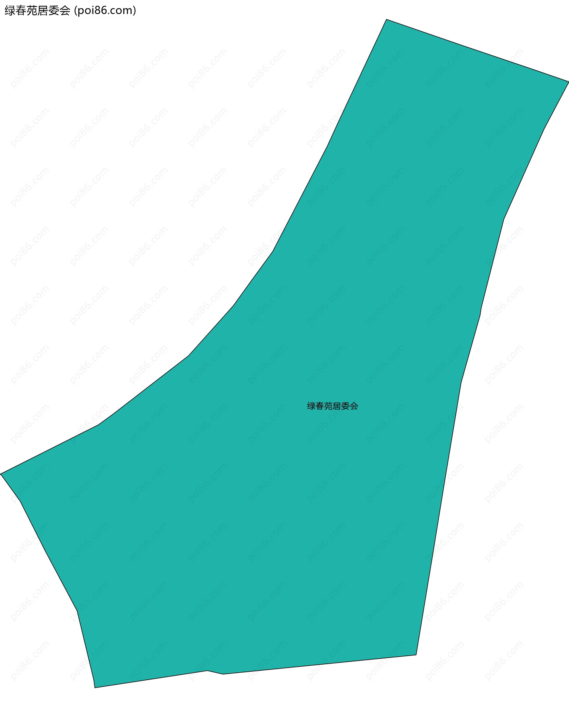 绿春苑居委会边界地图