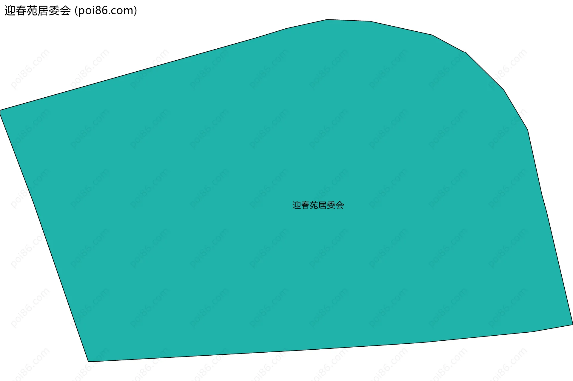 迎春苑居委会边界地图