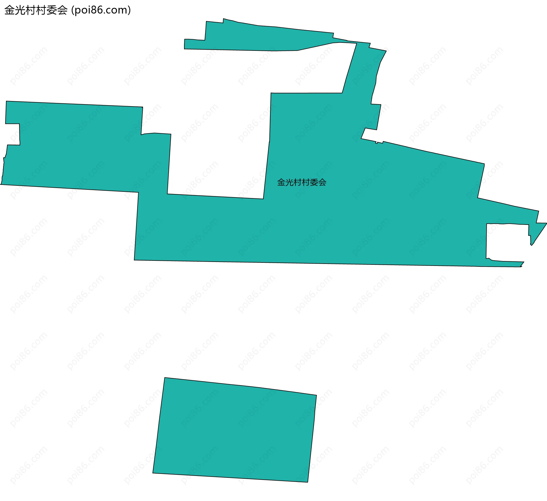 金光村村委会边界地图