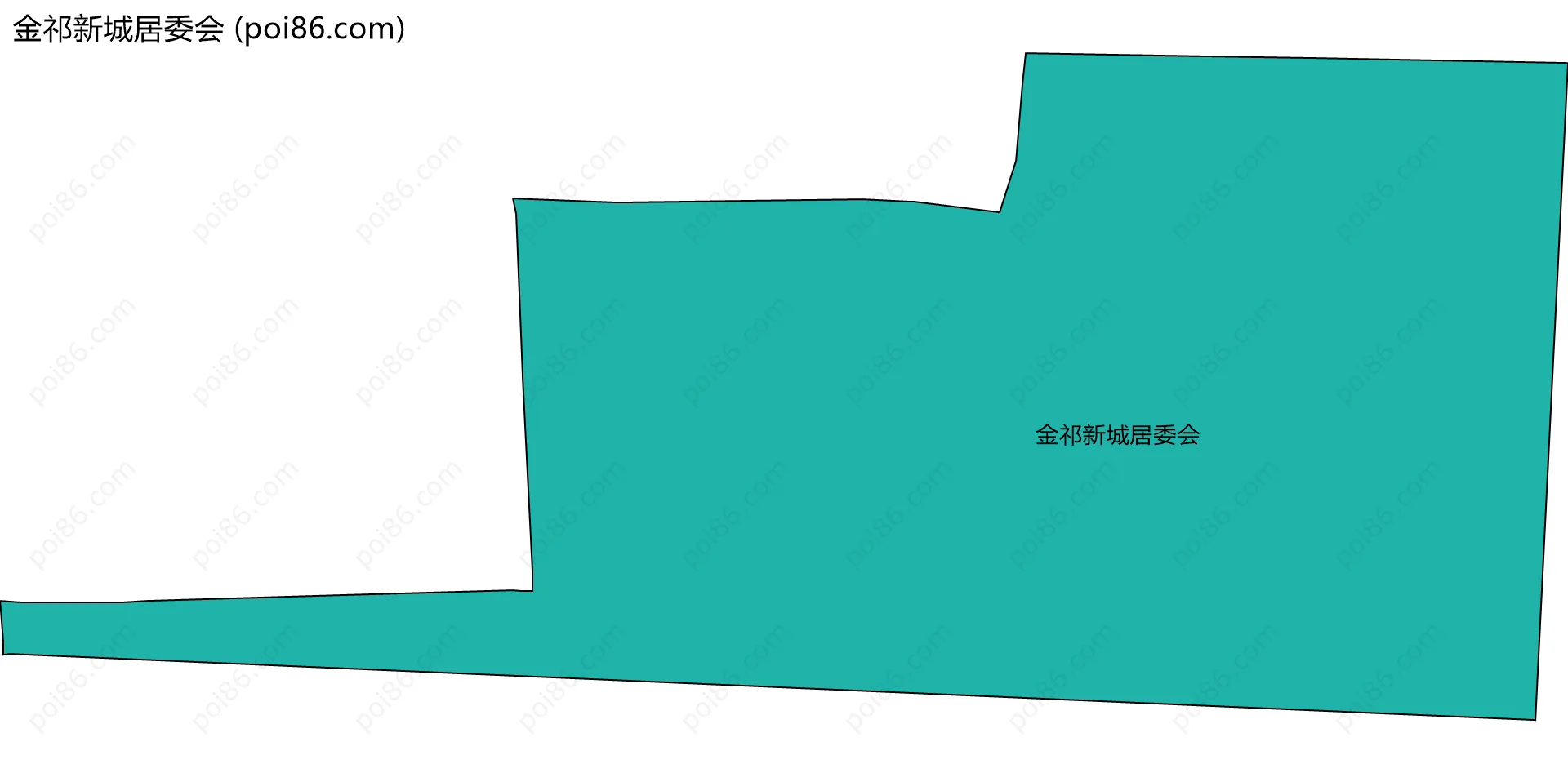 金祁新城居委会边界地图