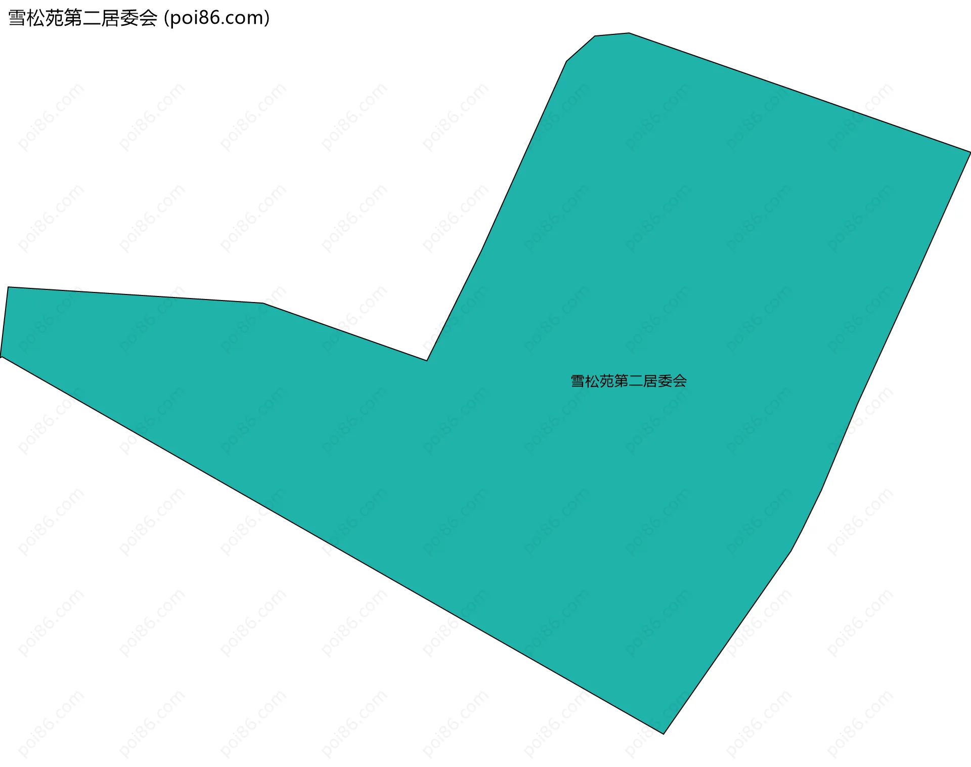 雪松苑第二居委会边界地图