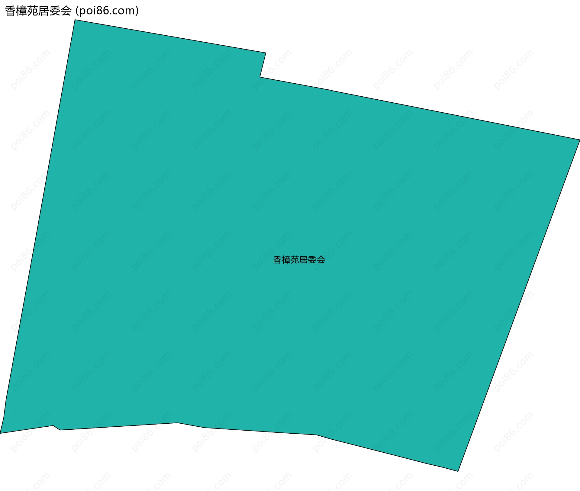 香樟苑居委会边界地图